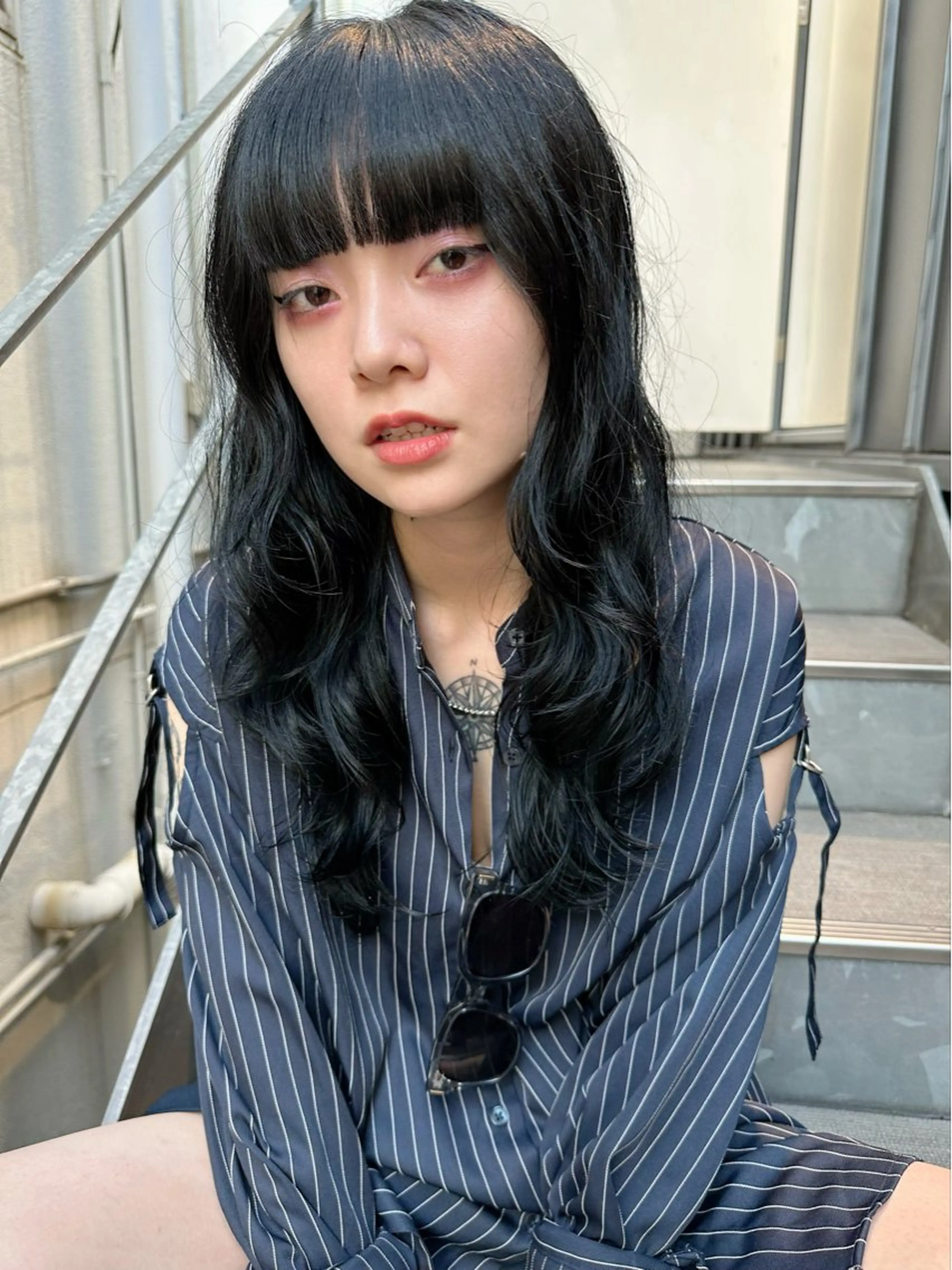 ロング カラー パーマ カット ヘアカラー パーマ トリートメント レイヤーカット/艶髪 ✨💭KIRARIのヘアスタイル