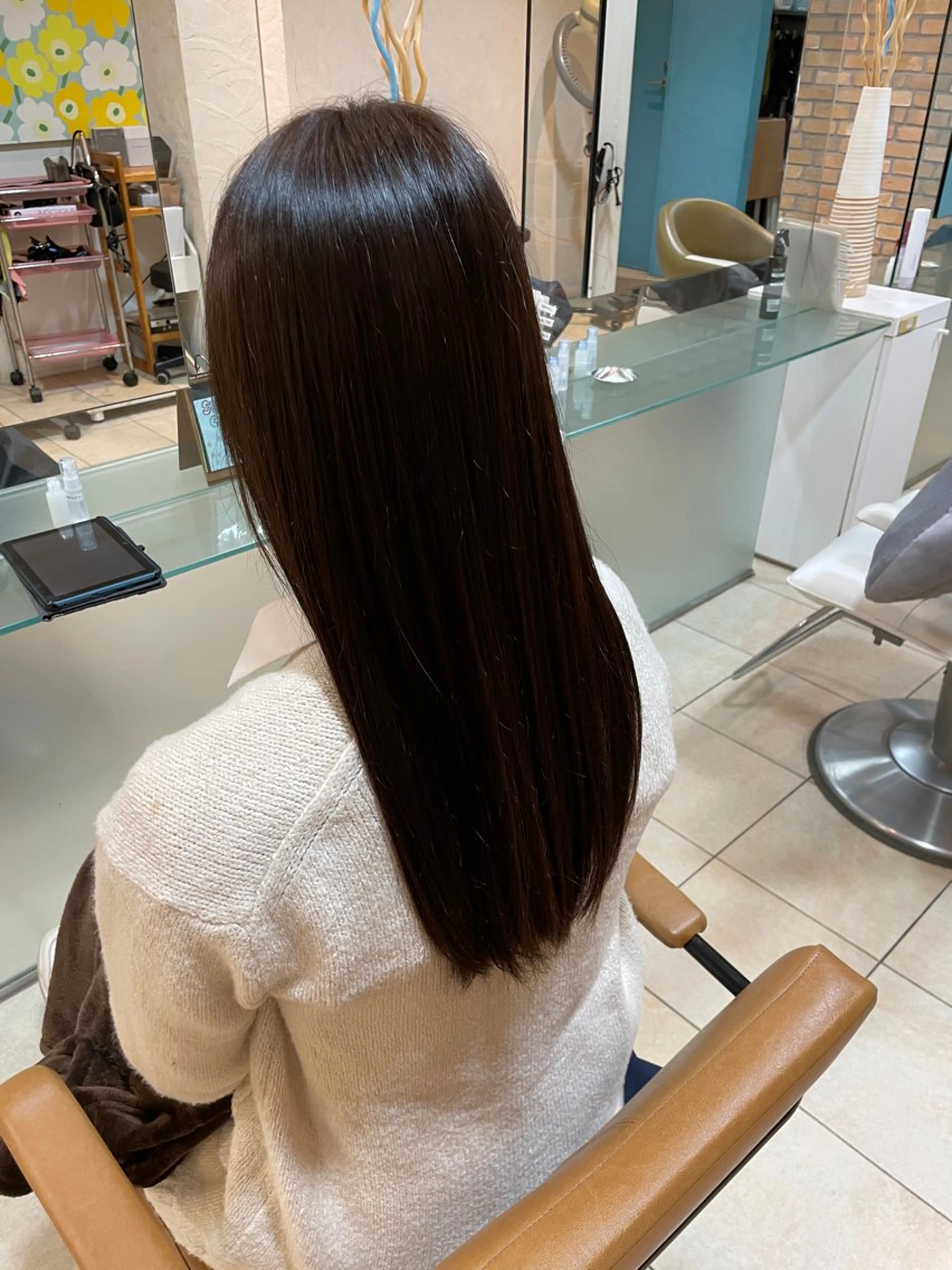 【髪に優しく💗】柔らか透明感カラー＋補修ケア入り🎀の写真