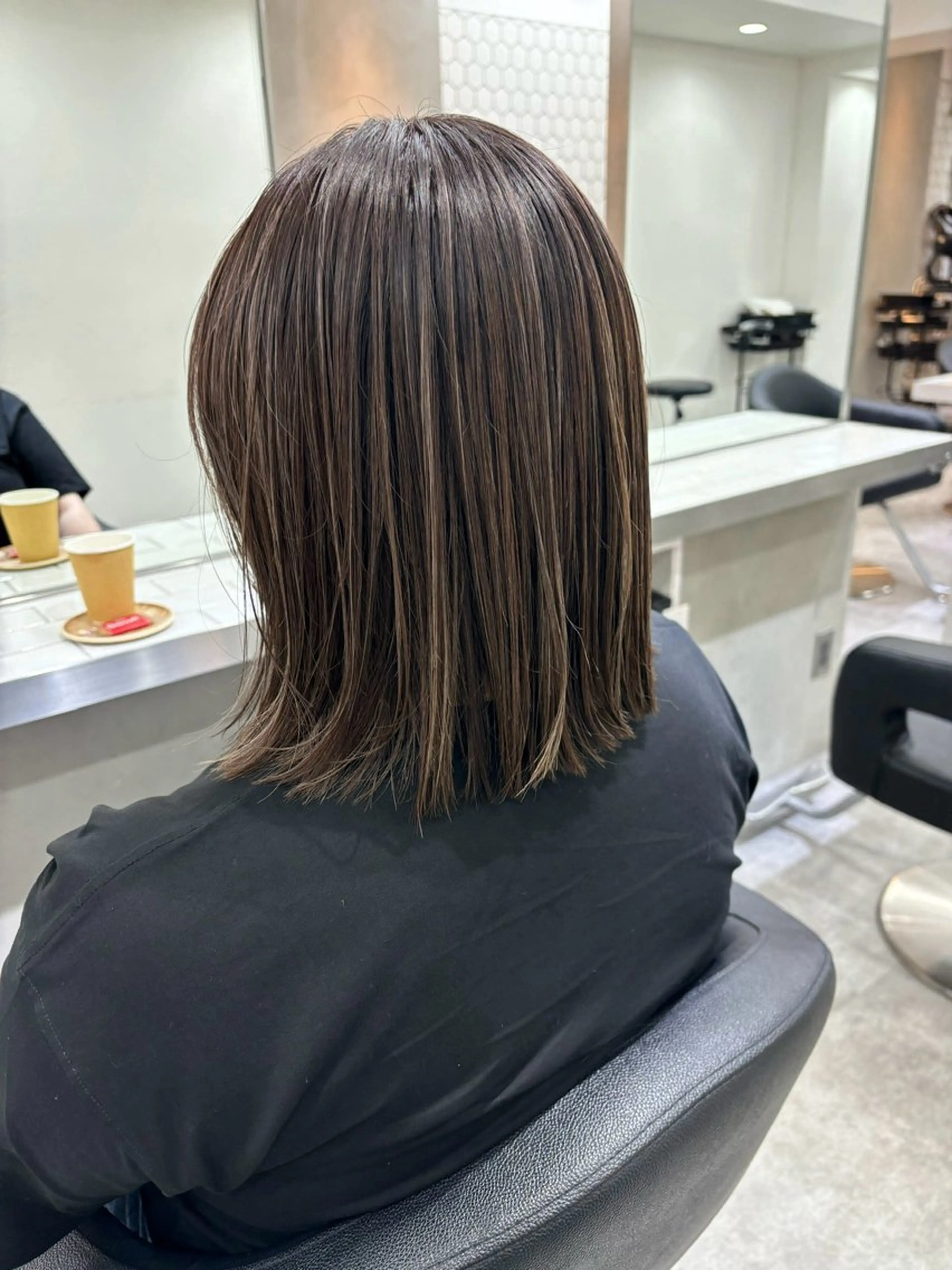 ミディアム ヘアカラー トリートメント Viot 銀座 樋口 桃佳のヘアスタイル