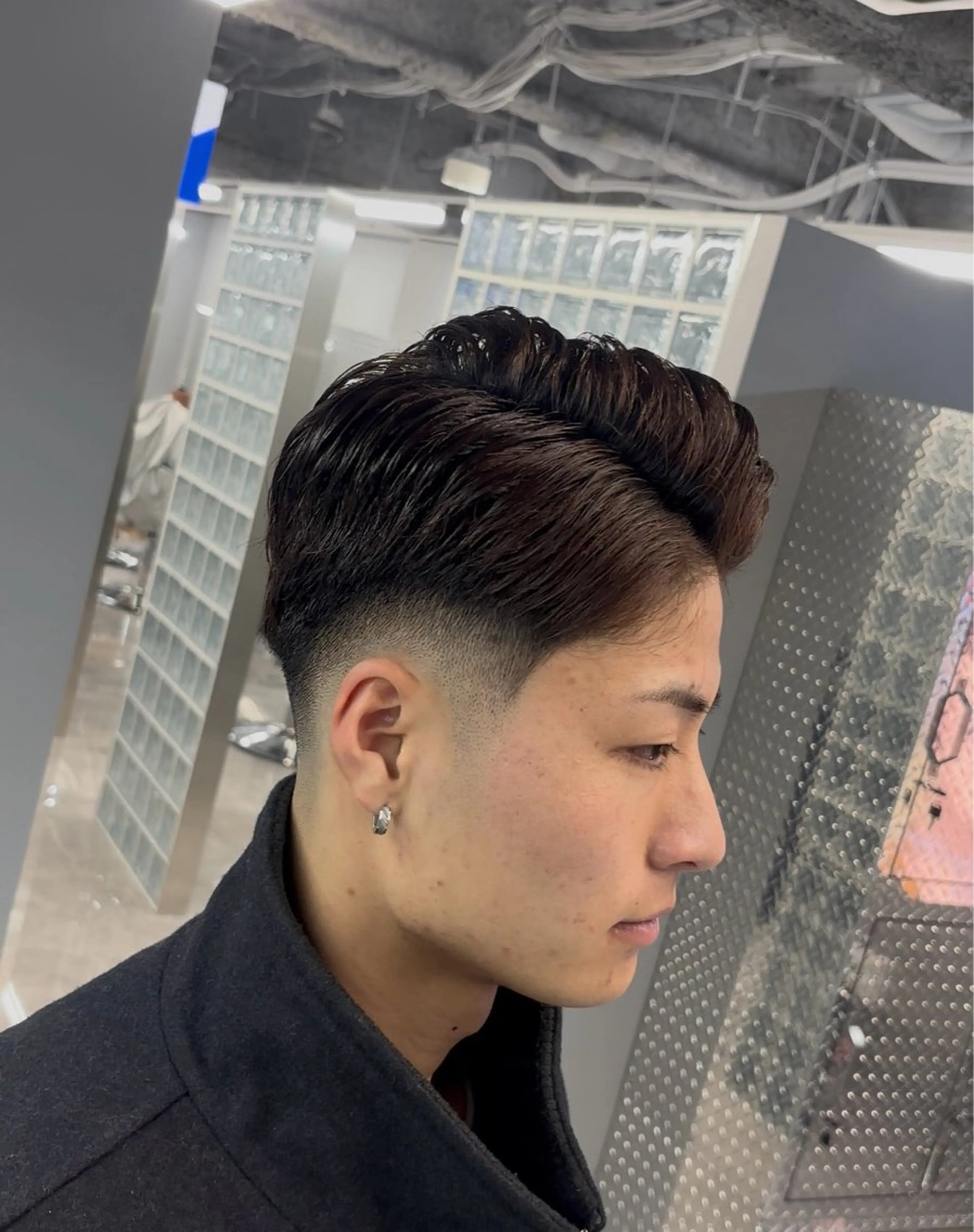 スキンフェードの写真