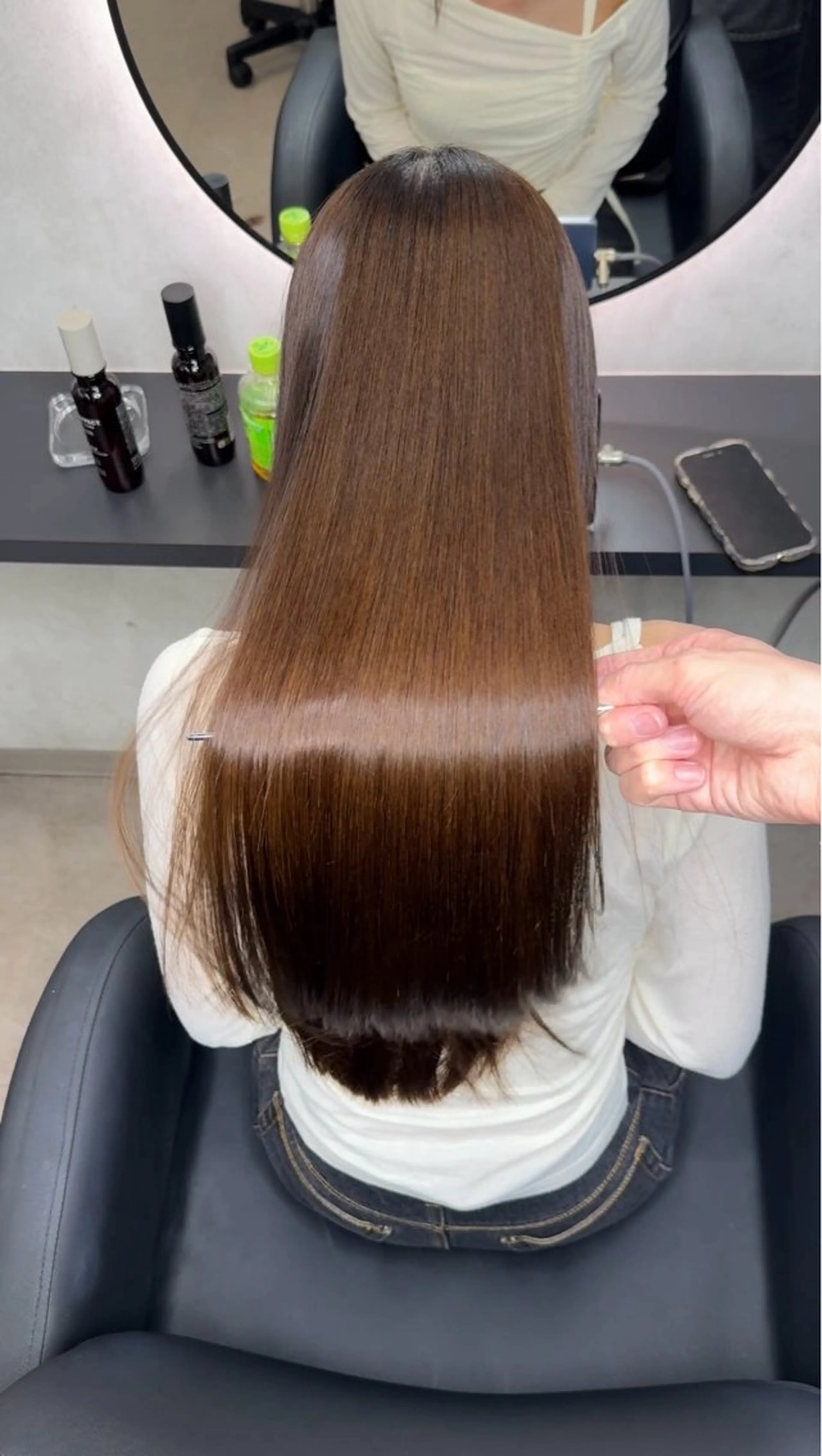 ロング カラー ヘアアレンジ カット ヘアカラー 縮毛矯正 トリートメント 新宿 /髪質改善/ 縮毛矯正/ヒュウガのヘアスタイル