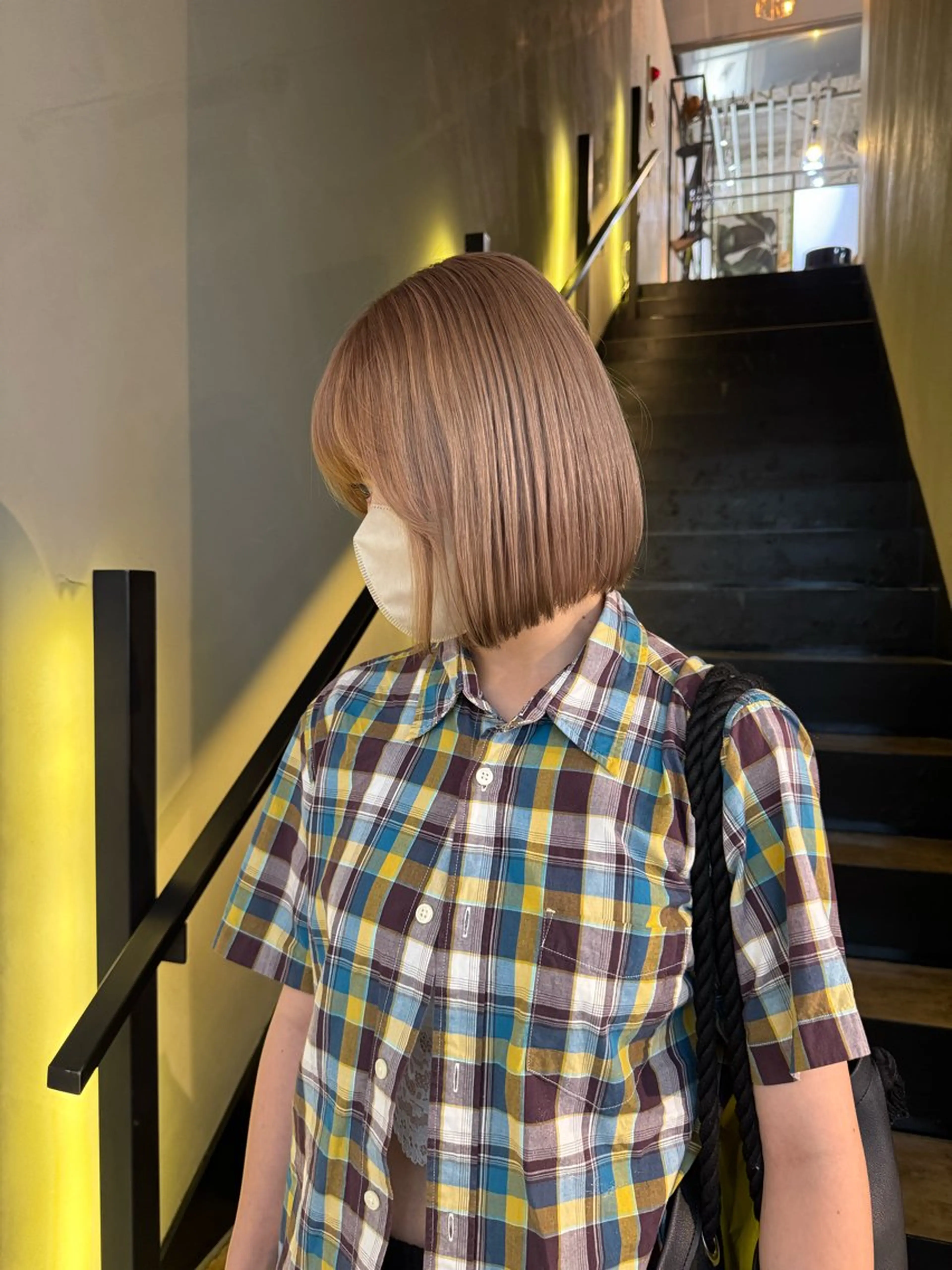 ショート カラー ブラウンカラー デザインカラー ヘアカラー SEAM所属・詩音 ／札幌美容師のヘアスタイル