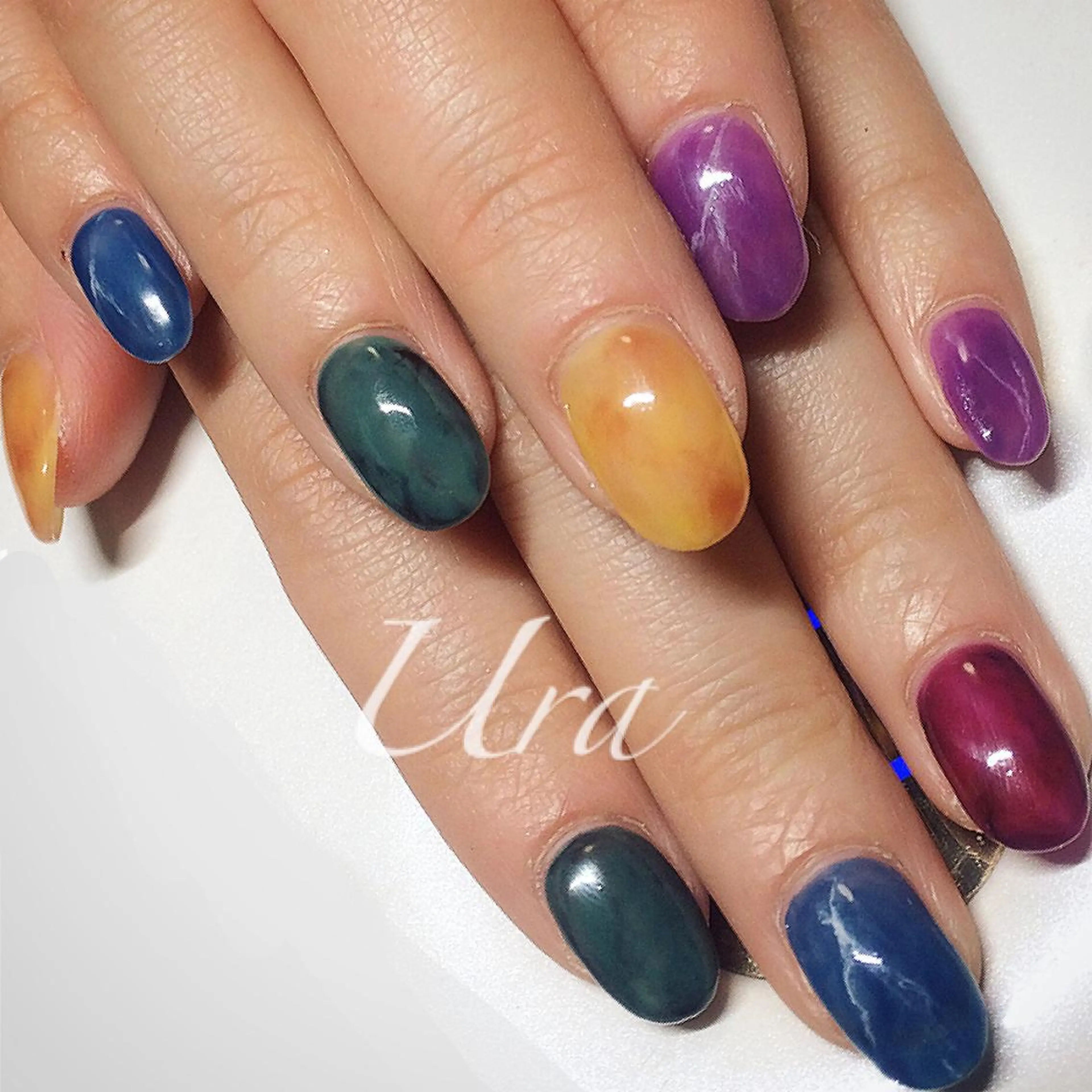 ネイル 大理石ネイル(マーブル) UrakoNail 《nail》のネイルデザイン