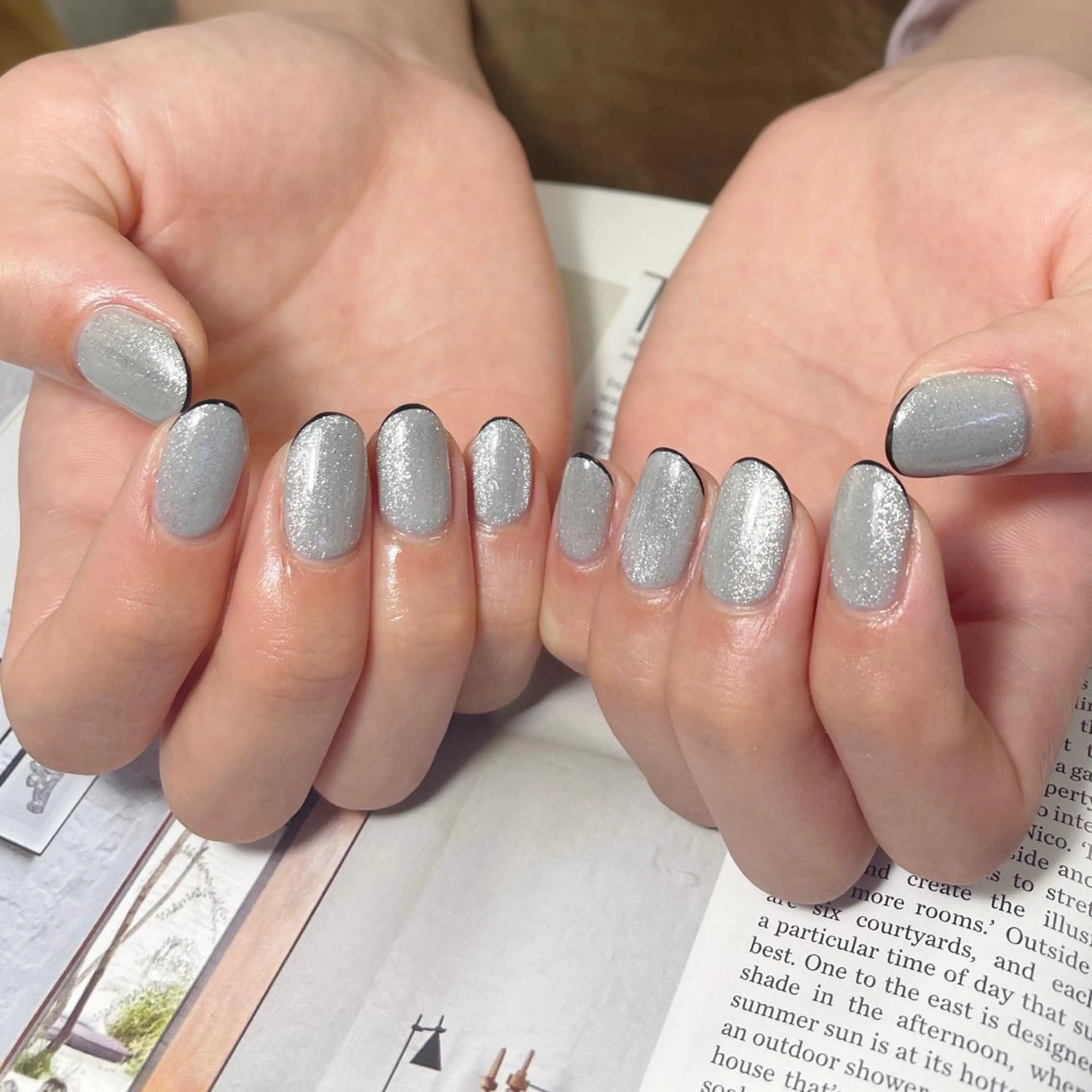 ネイル フレンチネイル マグネットネイル Lofinails ちひろのネイルデザイン