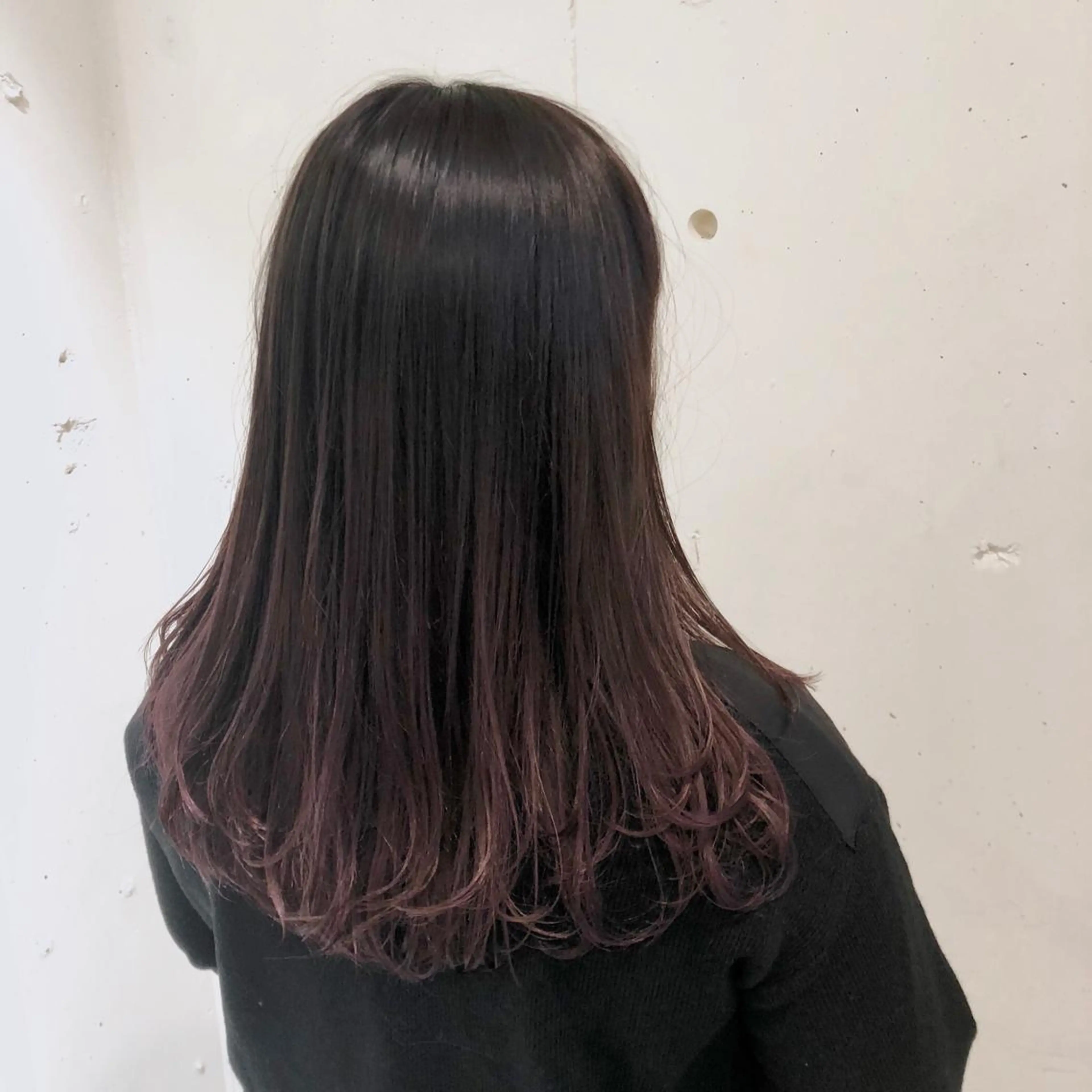 セミロング カラー パーマ ヘアアレンジ バレイヤージュ ブリーチ ケアブリーチ 透明感カラー グラデーションカラー 【ツヤ髪美容師】 ツダケイスケのヘアスタイル