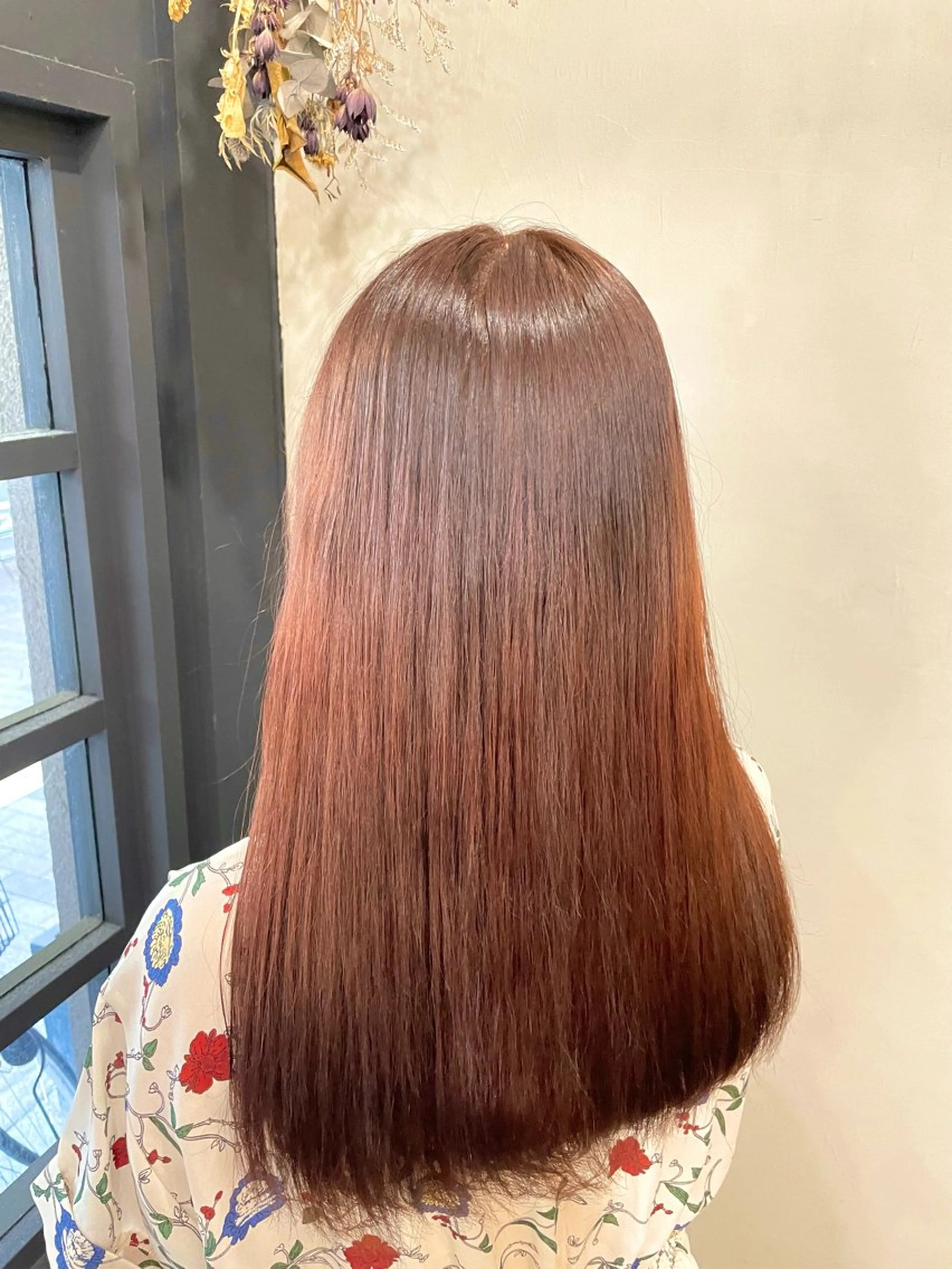 ロング カラー オレンジ ✨レディースカット モデル募集✨イブキのヘアスタイル