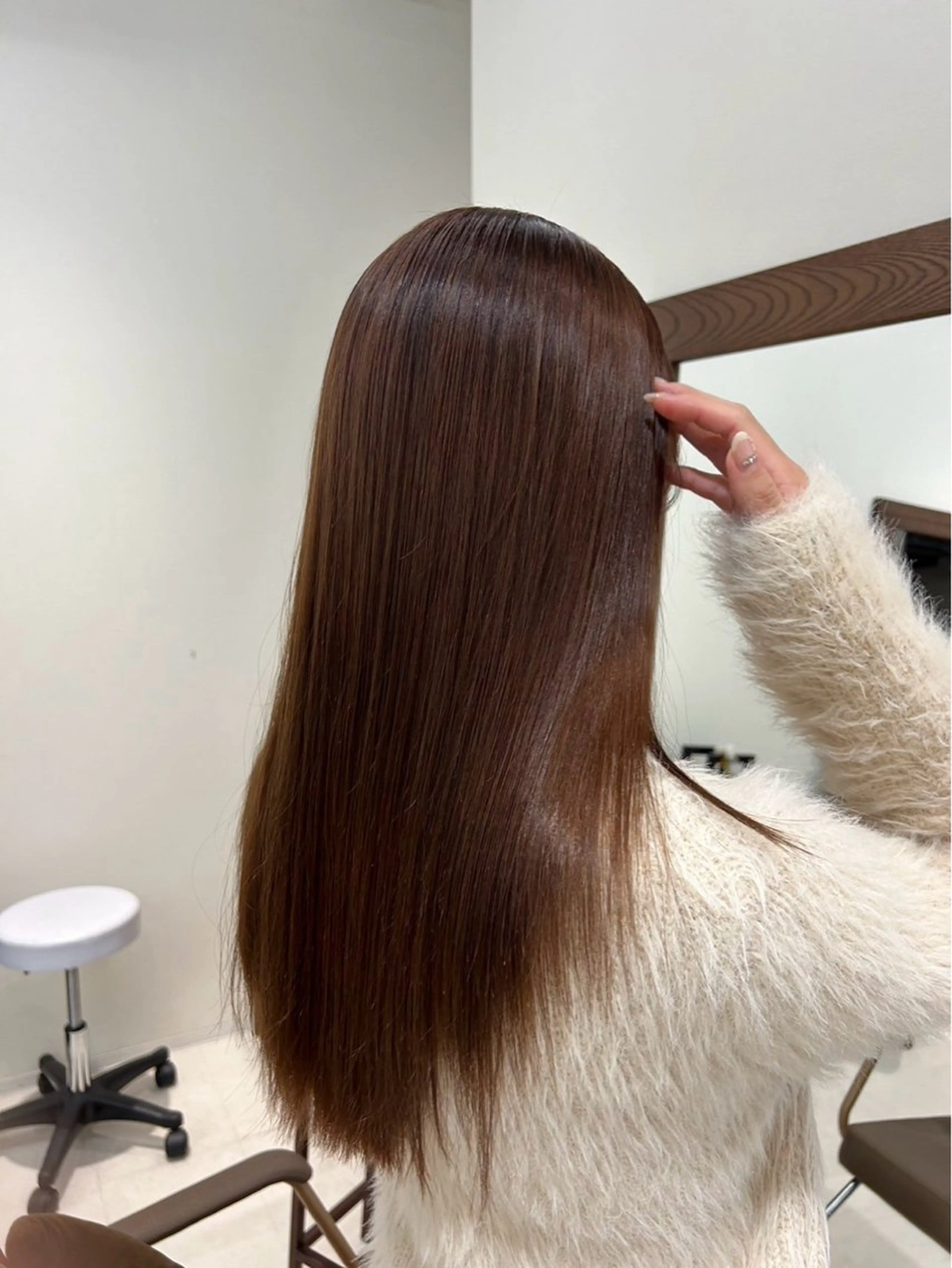 ロング ダブルカラーベージュ カラー/tuburaのヘアスタイル