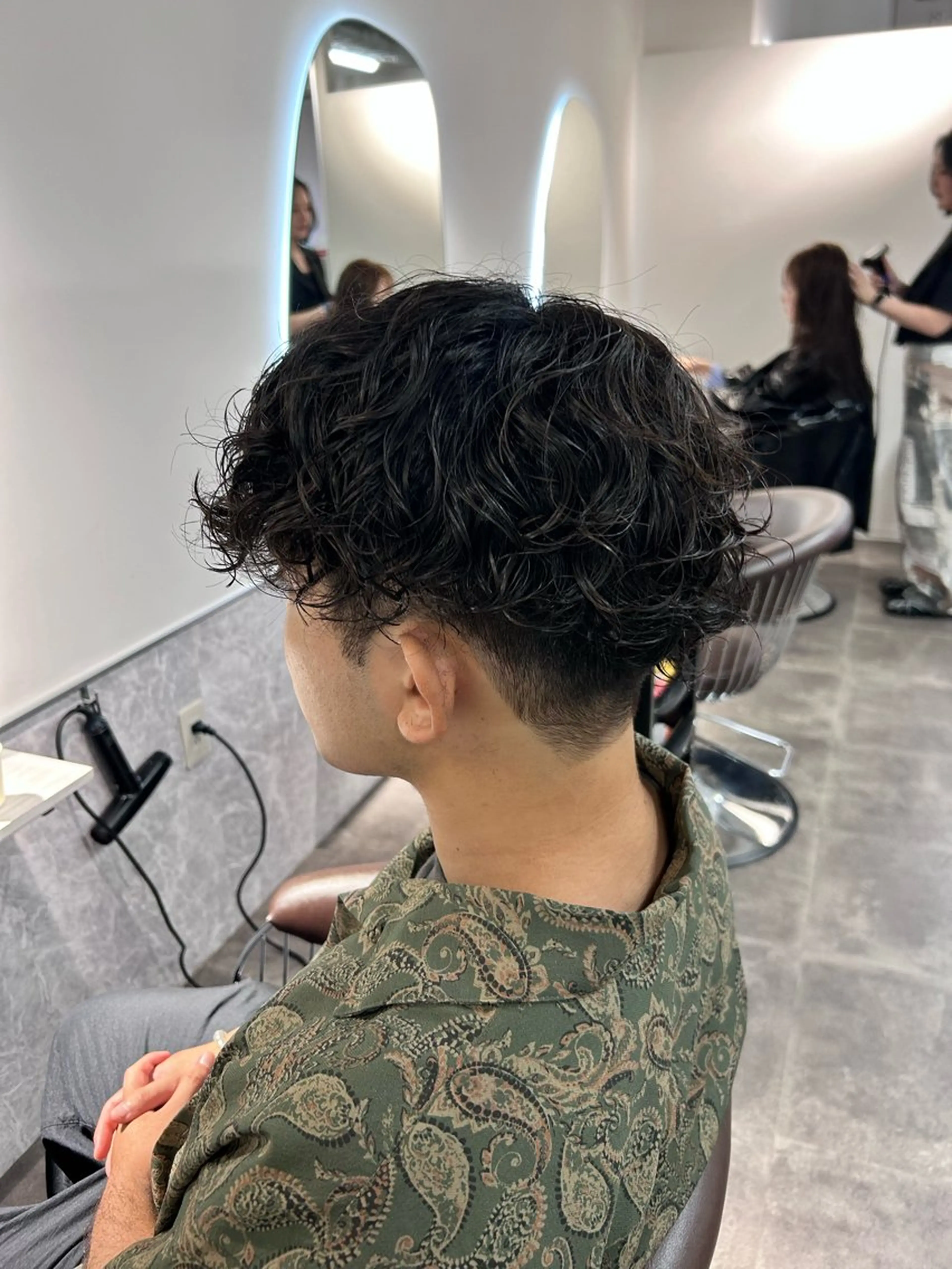 ショート パーマ メンズ カット パーマ ブリーチ/アレンジ/ 19歳/新宿/アリルのヘアスタイル