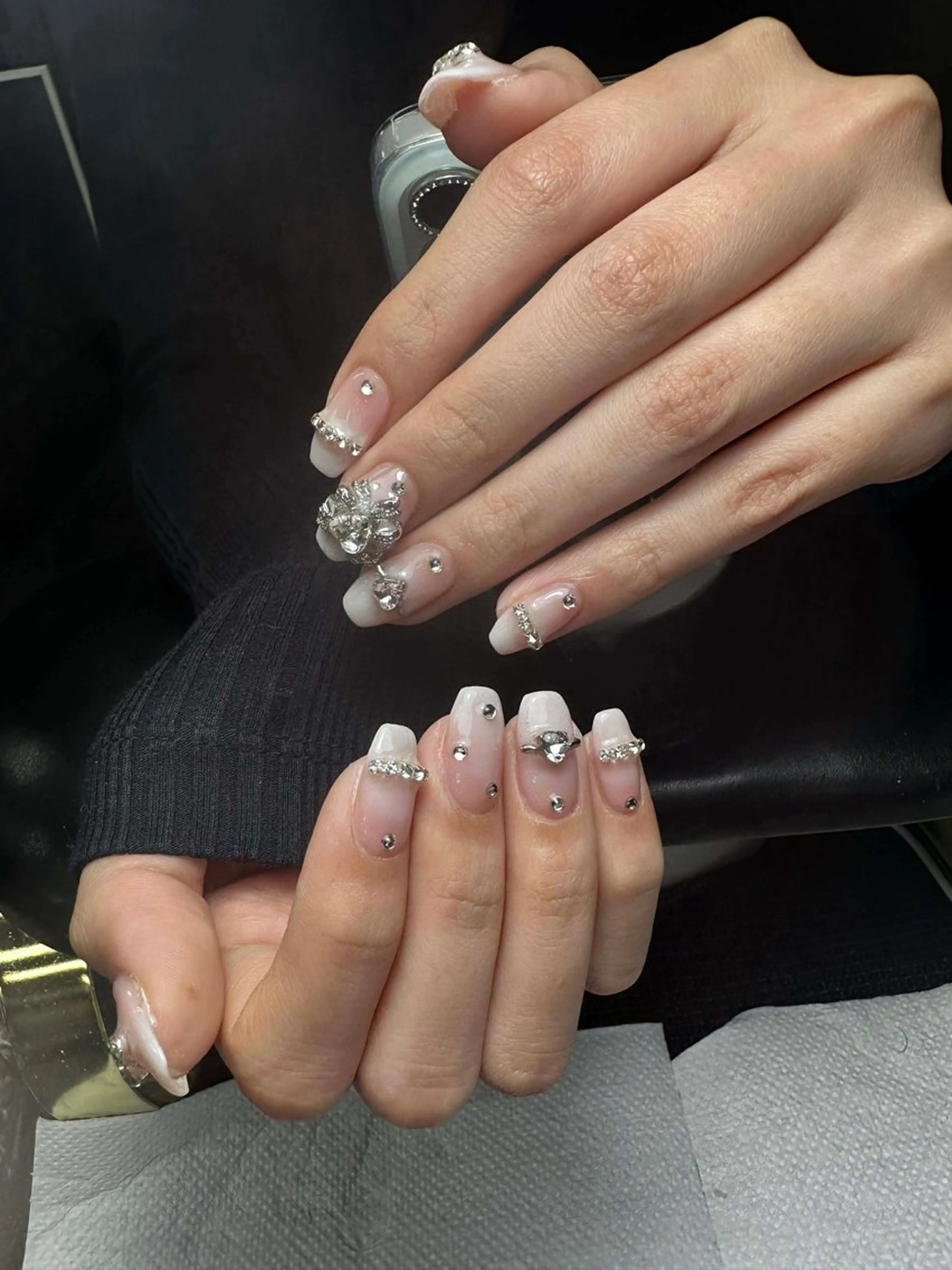 ネイル アートネイル フレンチネイル ジェルネイル 持ち込み ニュアンスネイル ハンドネイル ANA.CHUO 本川越店舗のネイルデザイン