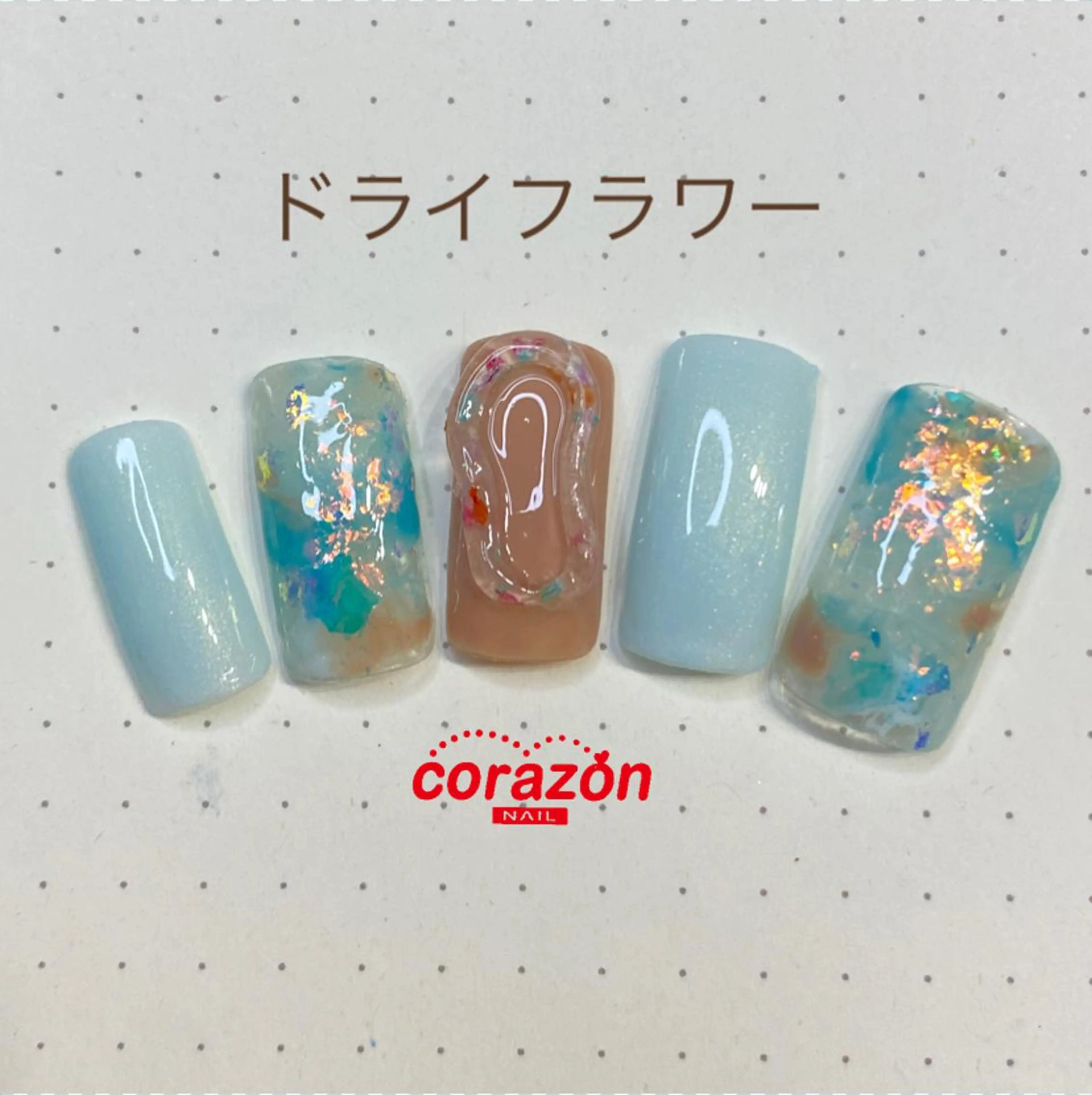 ネイル アートネイル フラワーネイル ジェルネイル corazon所属・ネイリスト aicoのネイルデザイン