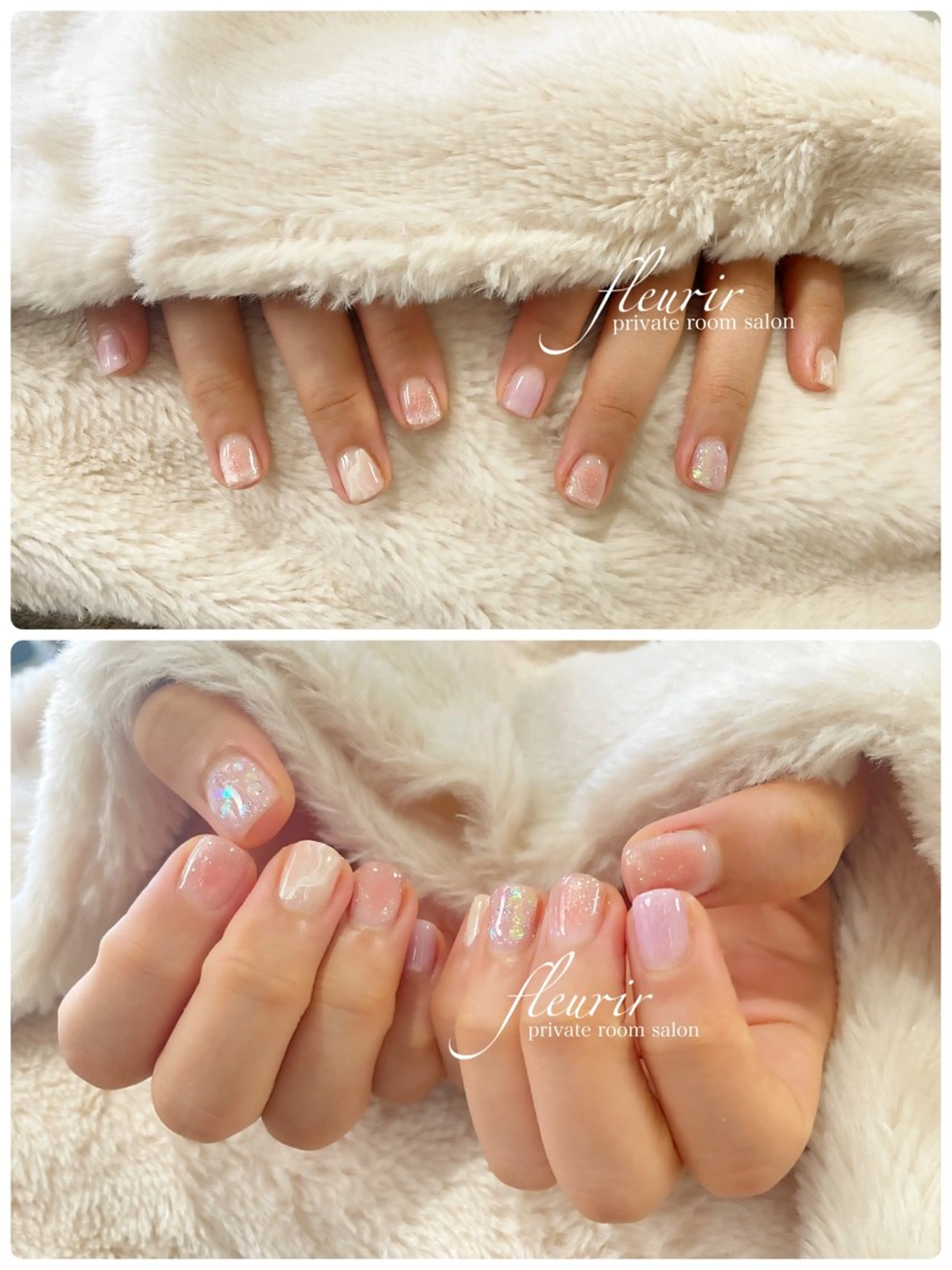 ネイル チークネイル フルリール 【プライベートサロンのネイルデザイン