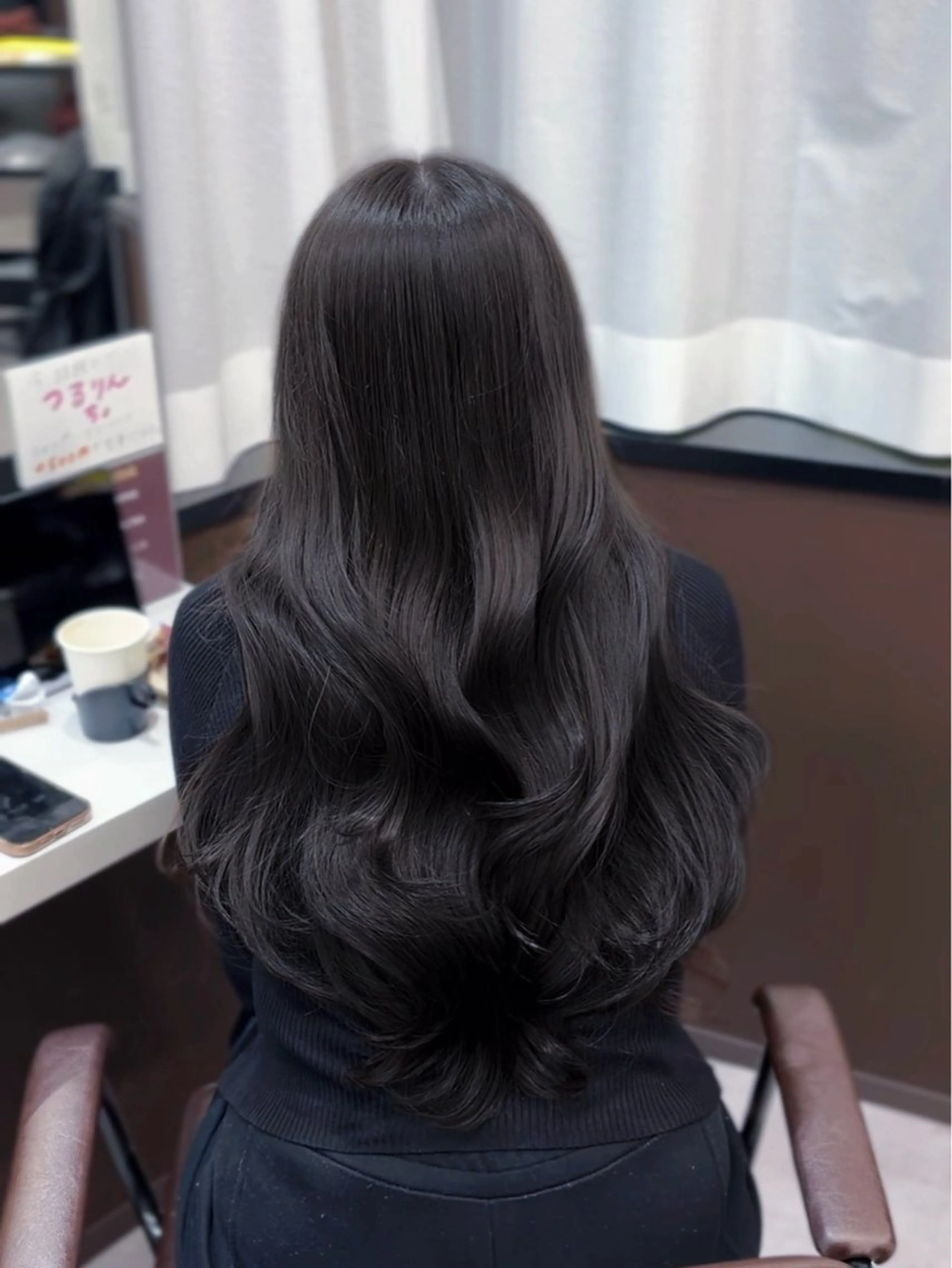 ロング 髪質改善 縮毛矯正 トリートメント ヘアカラー 梅田/髪質改善特化/ 艶カラー🫧さくらこのヘアスタイル