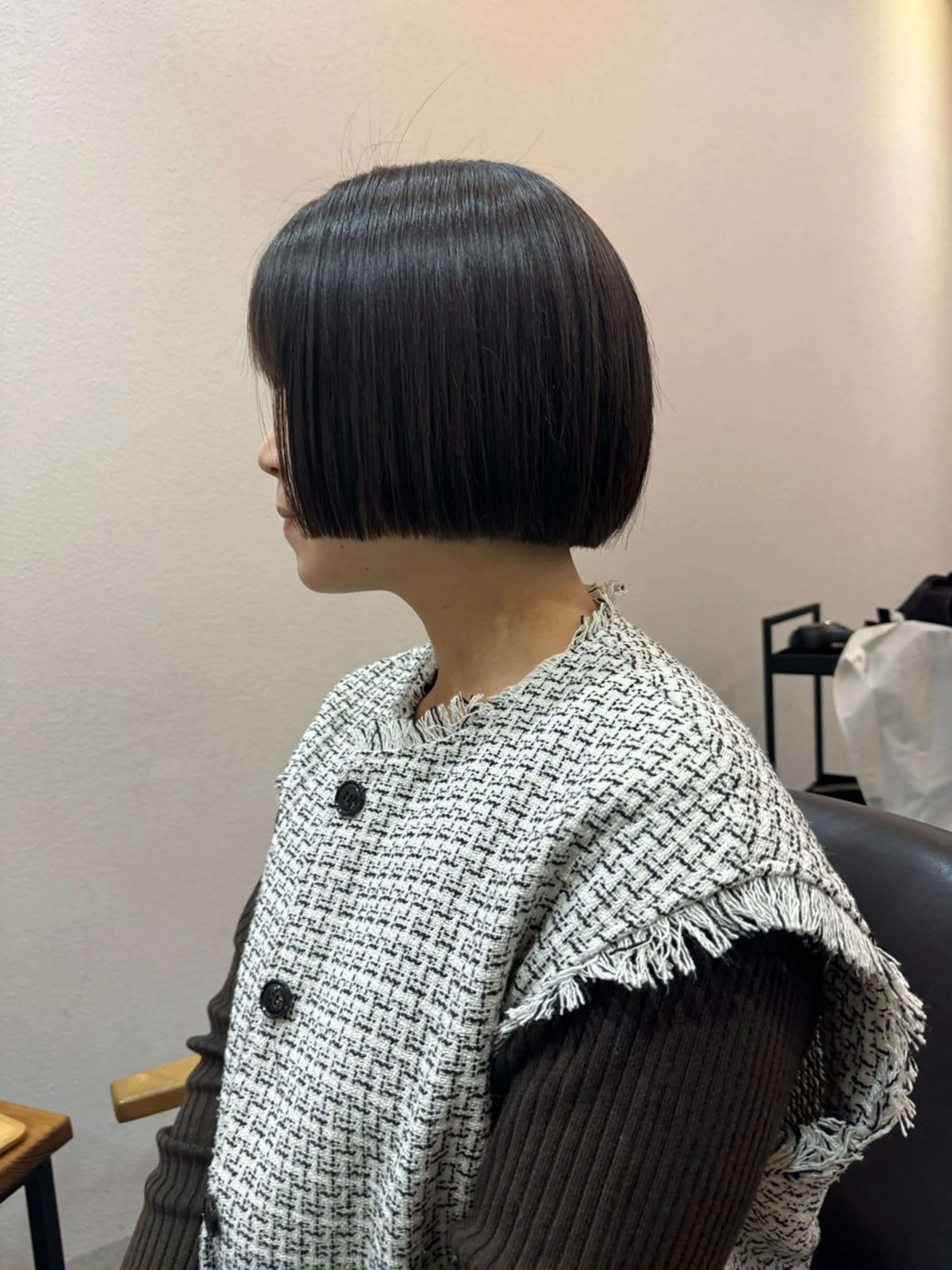 ショート ボブ カット 縮毛矯正 ボブ/髪質改善/ soiナカジママドリのヘアスタイル