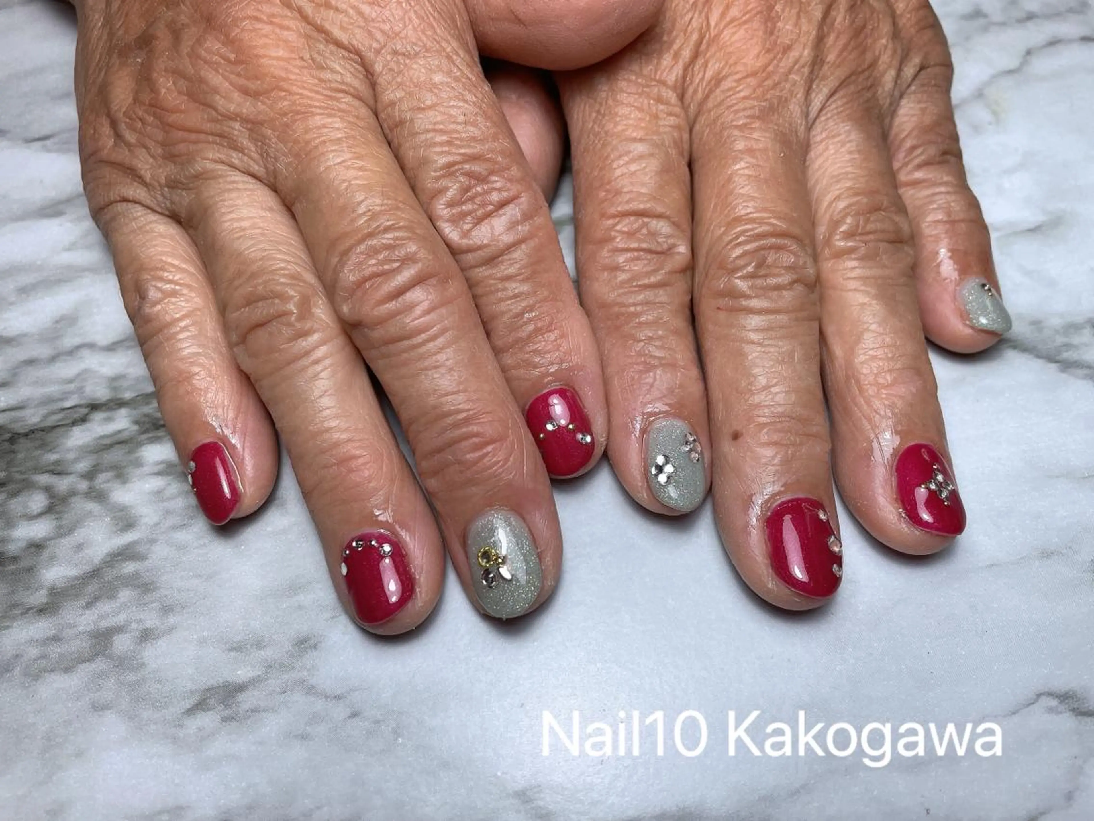 ネイル ストーンネイル Nail10 Kakoのネイルデザイン