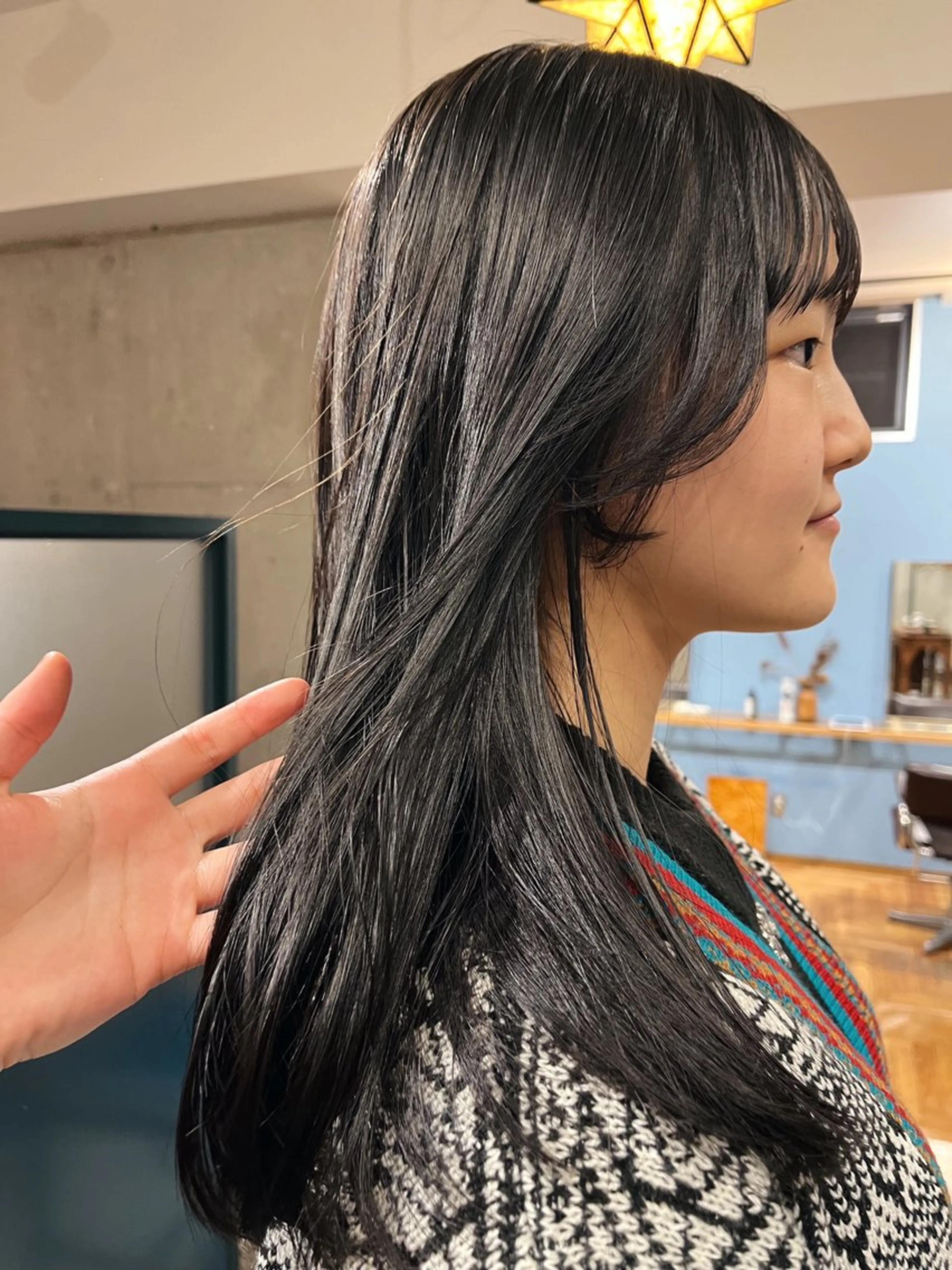 カラー 黒髪 暖色/パーマ 🌼クニトウメイのヘアスタイル