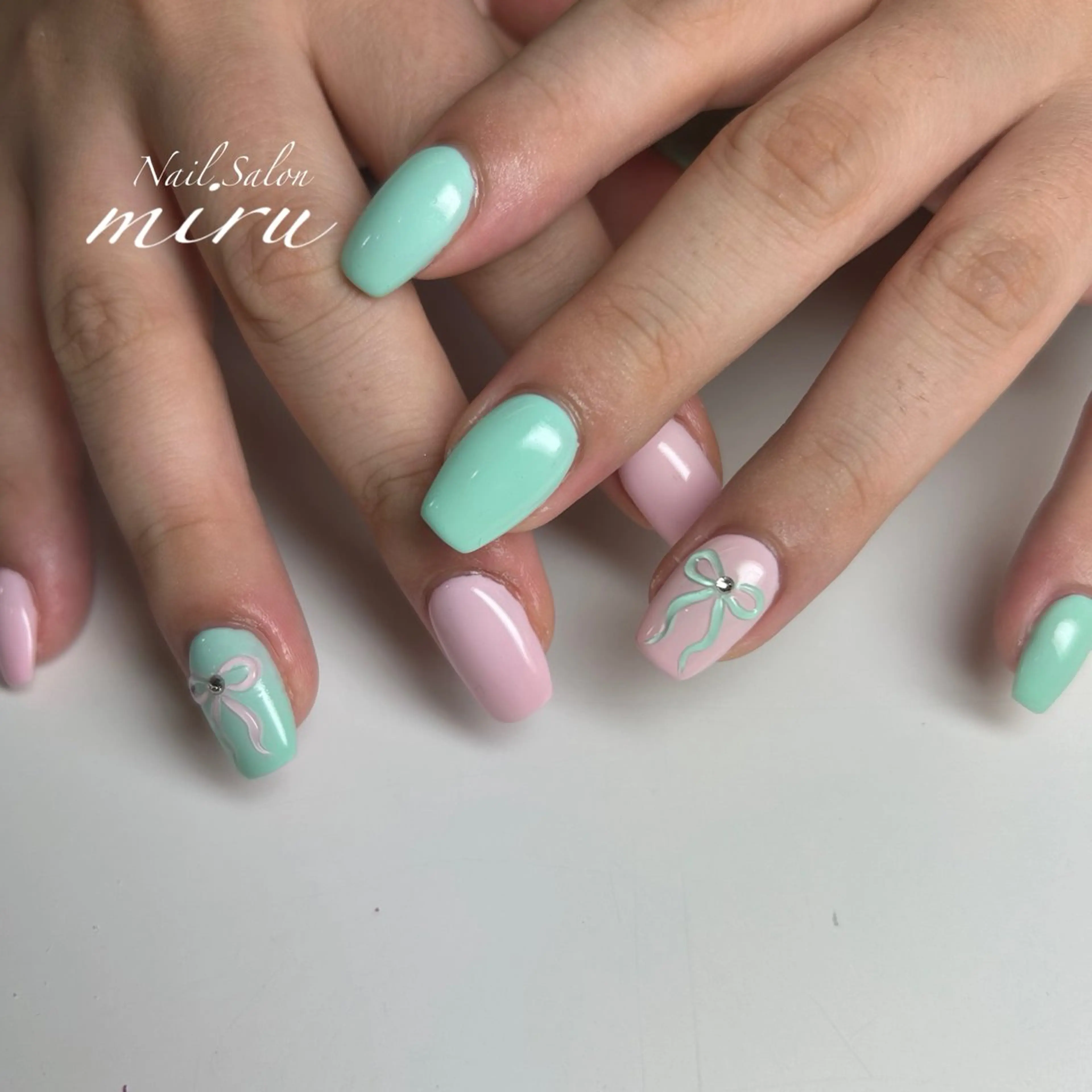 ネイル パステルネイル ハンドネイル 恒川 みなみのネイルデザイン