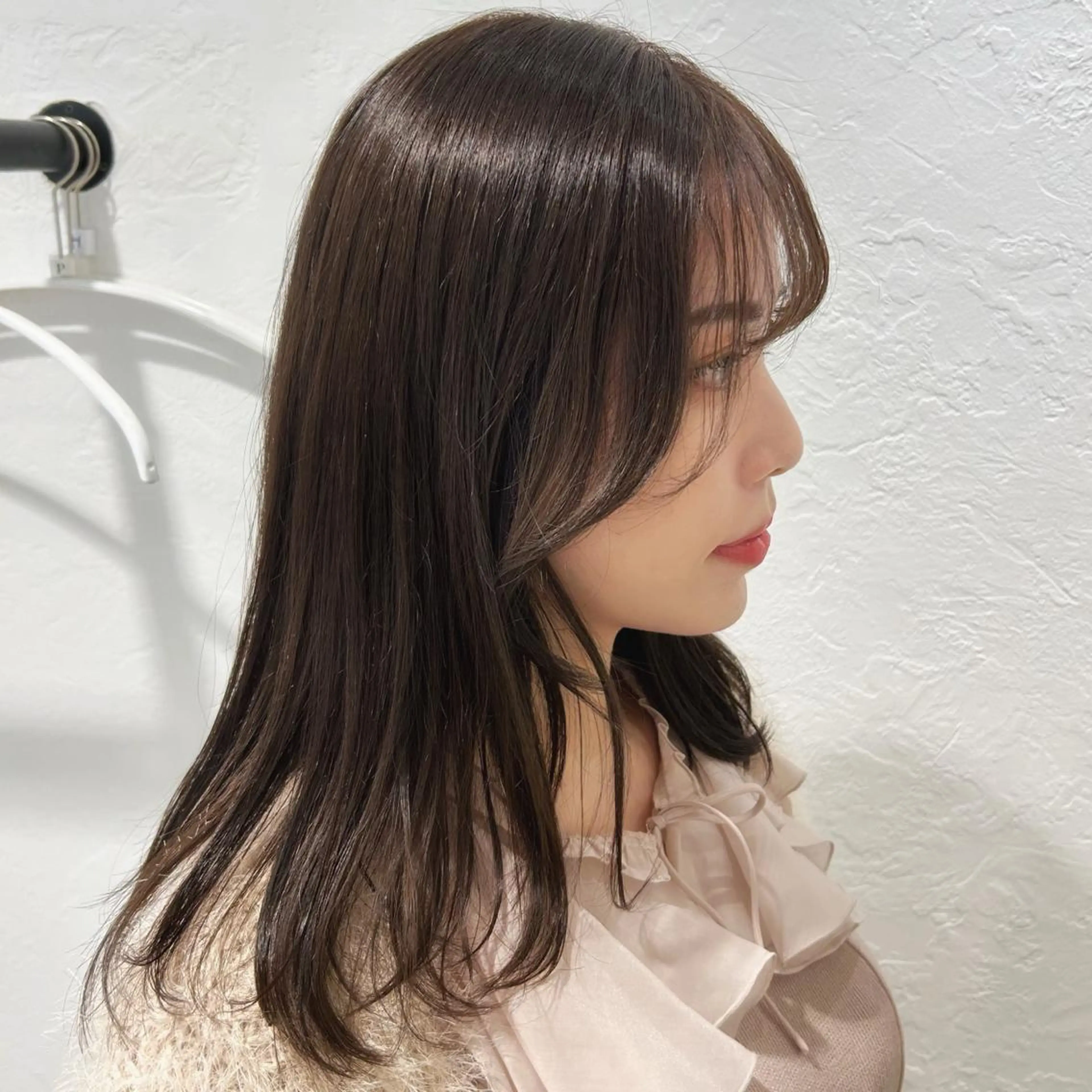 セミロング ながい りなのヘアスタイル