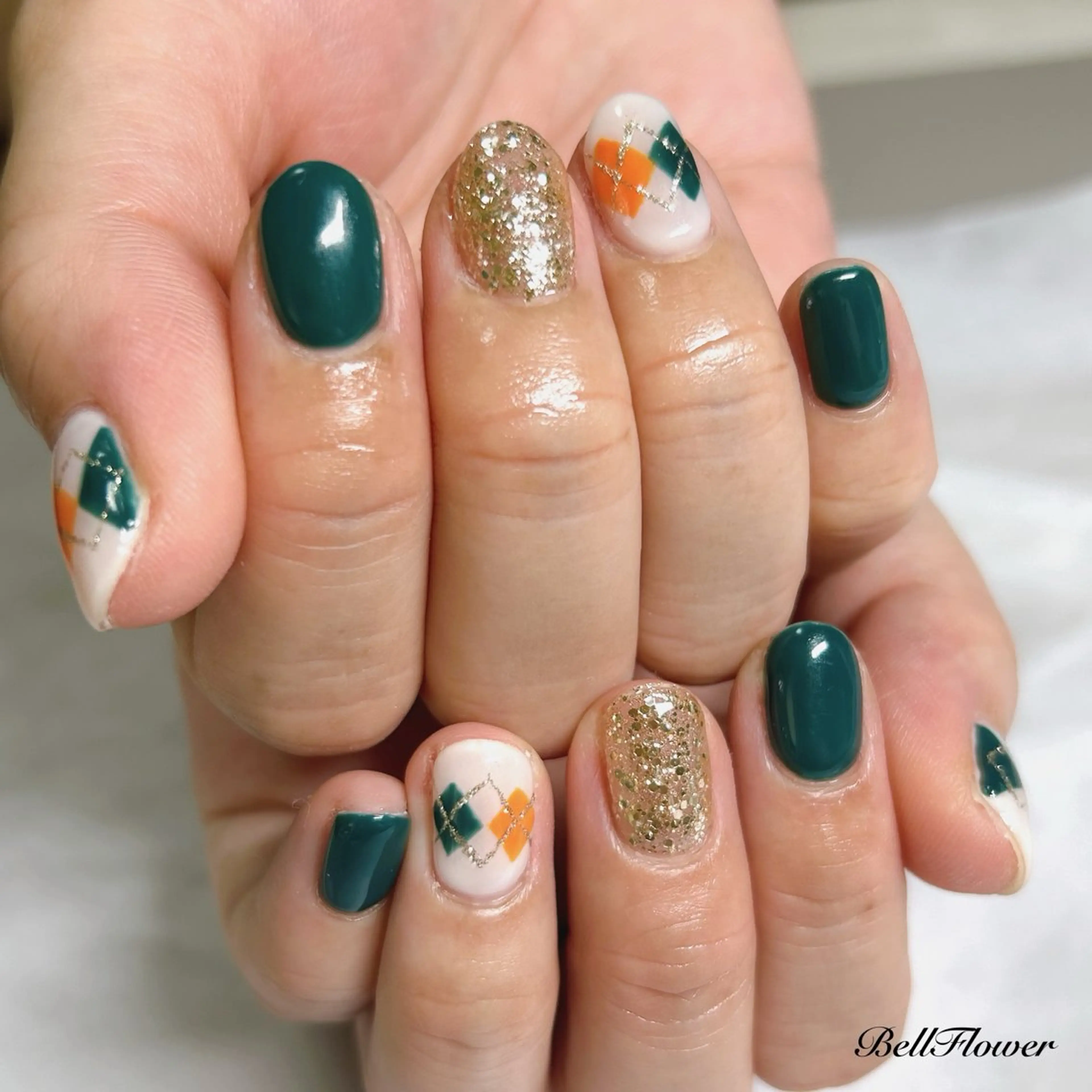 ネイル ハンドネイル Bell Flowerのネイルデザイン