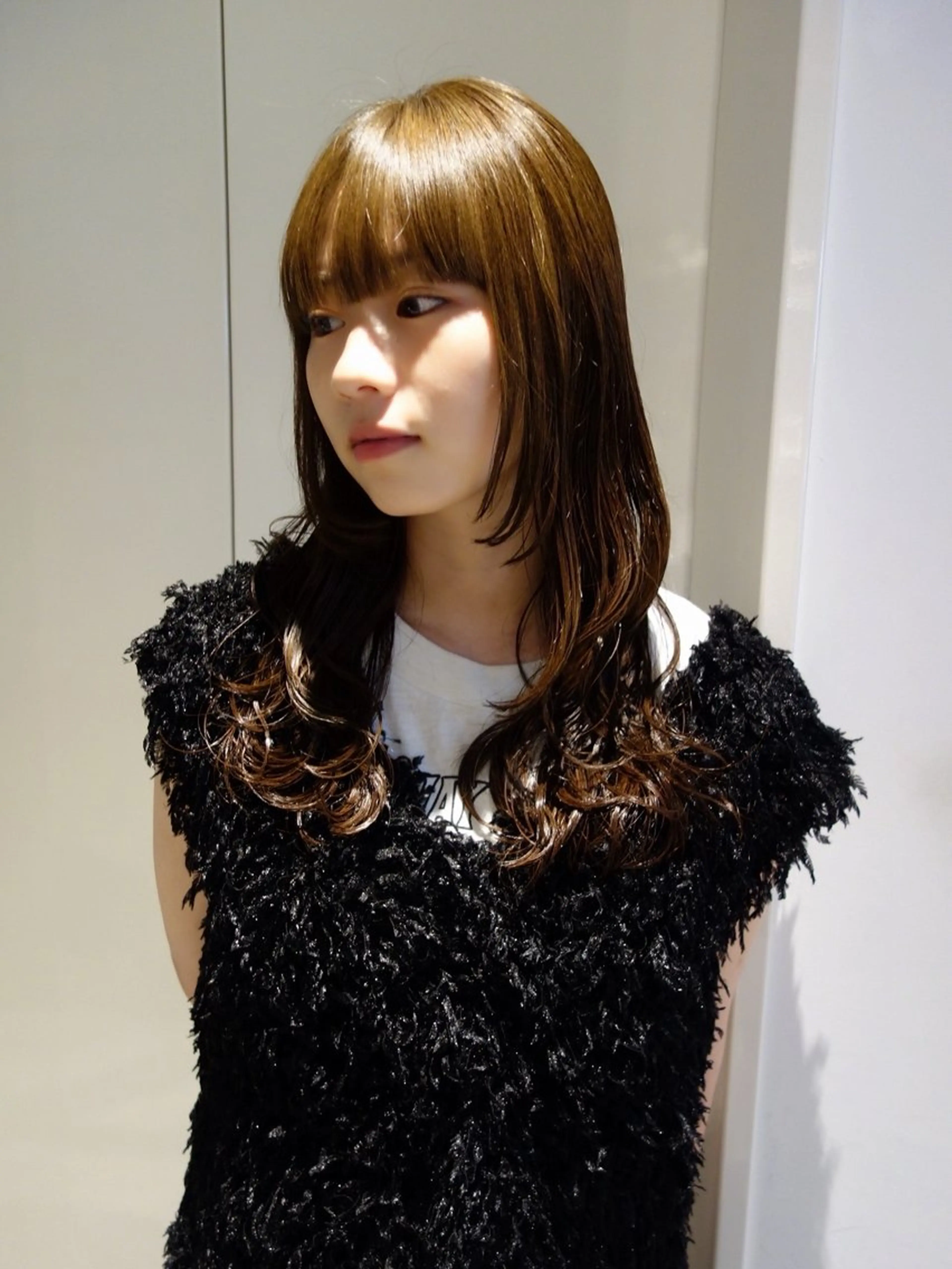 ロング レイヤーカット clear of hair LiT店所属・及川 遥/レイヤー/ カットモデルのヘアスタイル