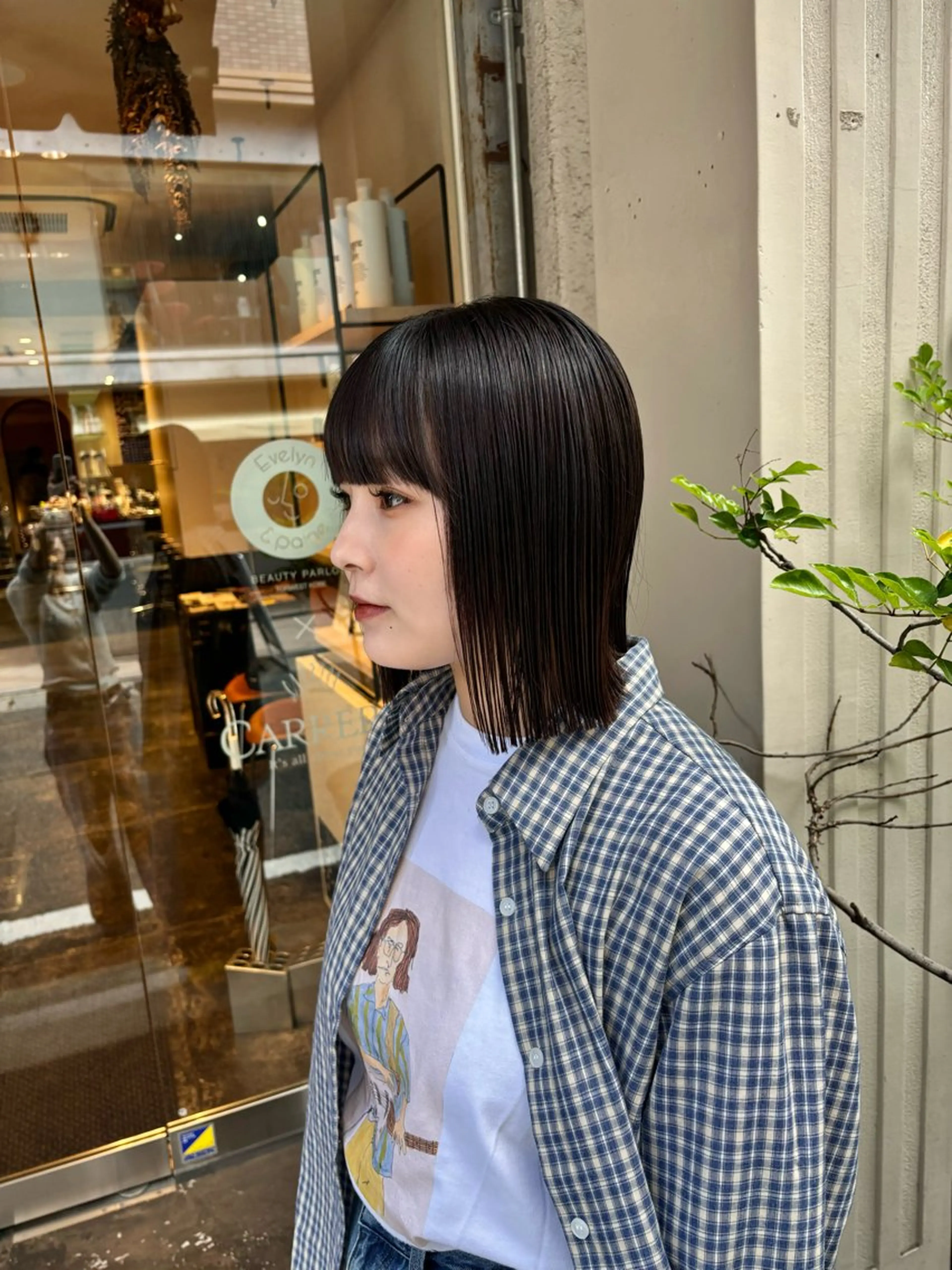 ミディアム 似合わせカット 水原波津輝/ボブ /ニュアンスパーマのヘアスタイル