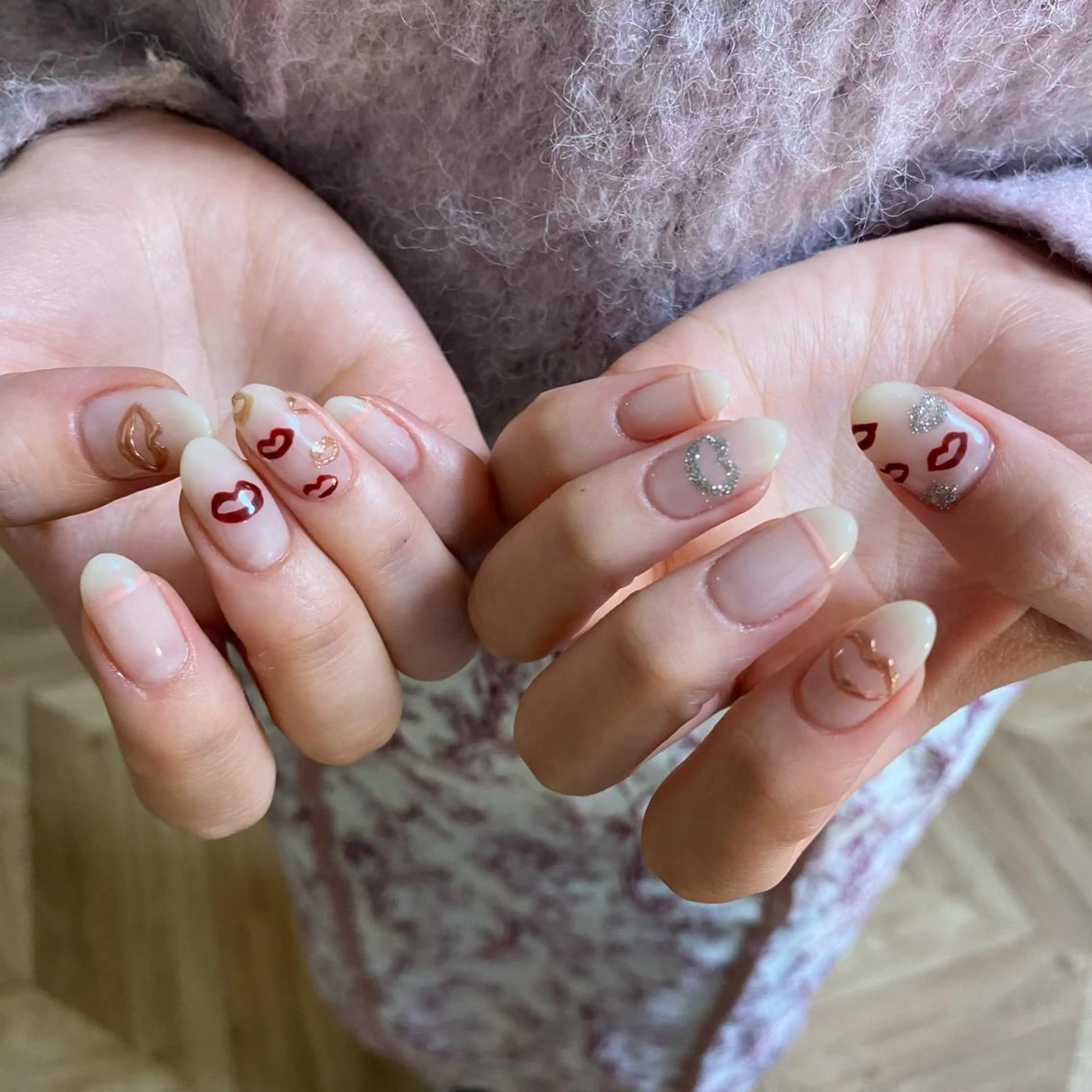 ネイル ハンドネイル Amber21.所属・Nagahama Akariのネイルデザイン