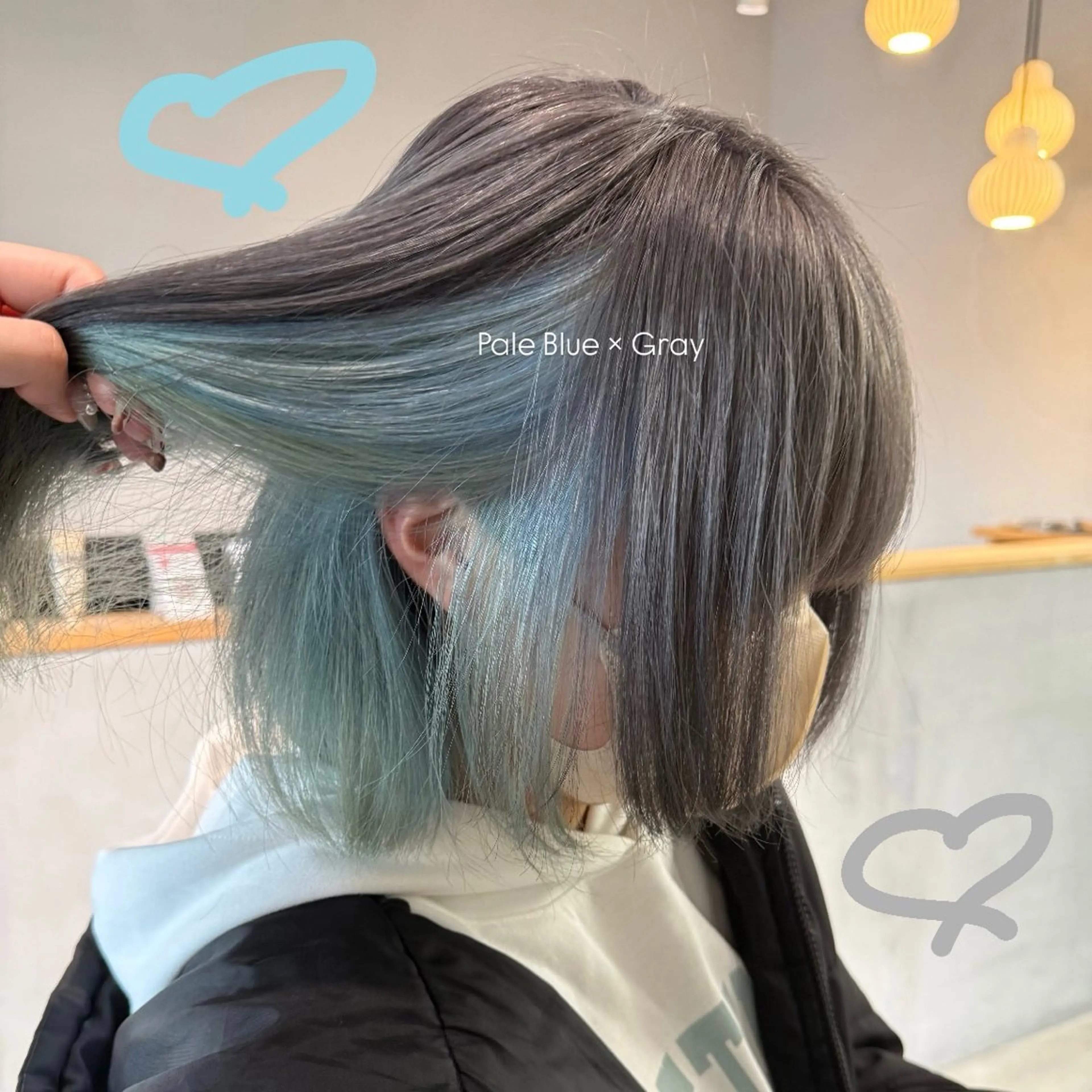 ミディアム カラー ブリーチ 透明感カラー 卒業式のヘアスタイル ヘアカラー 佐藤 歩菜のヘアスタイル