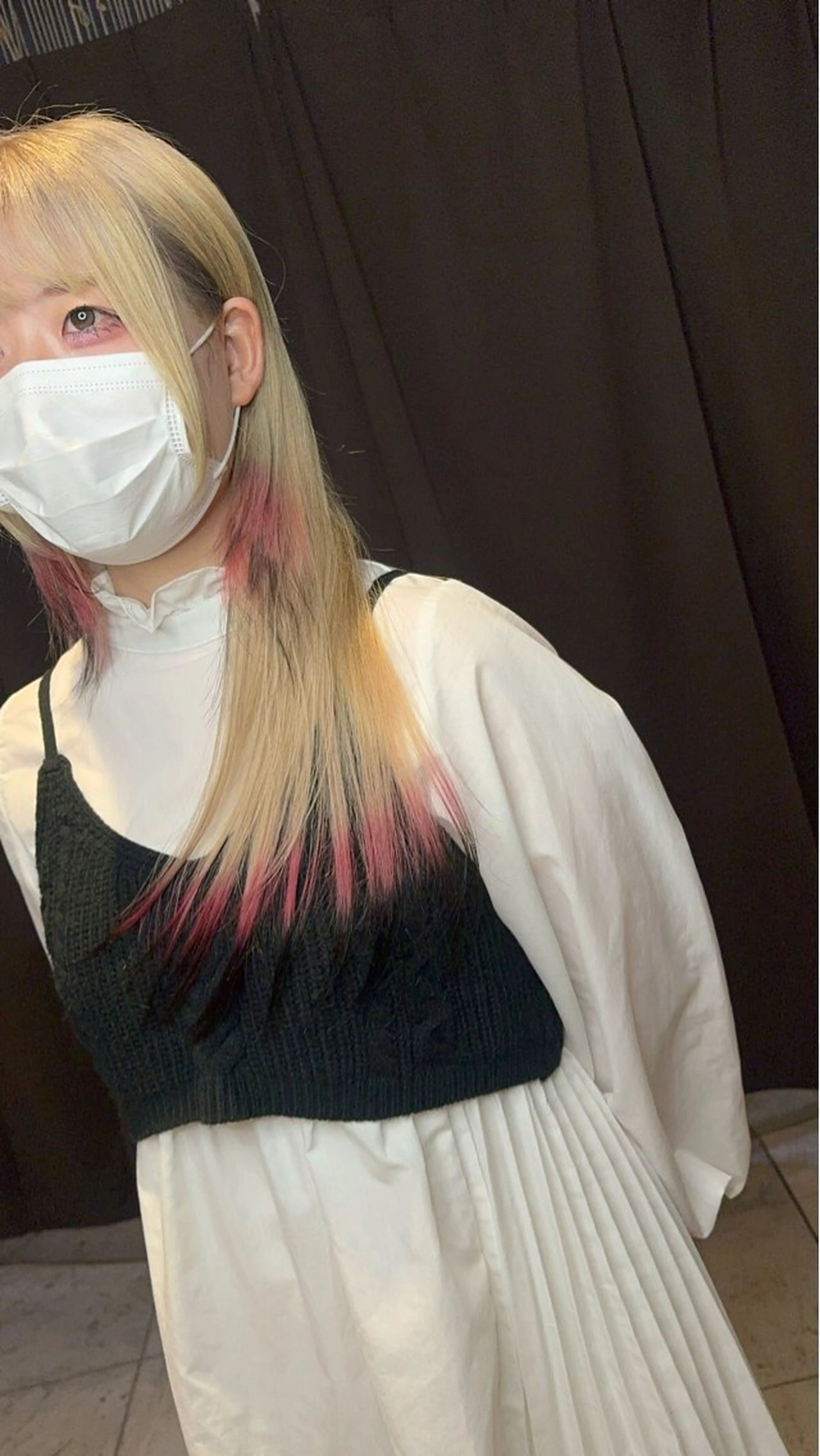 ロング カラー ブリーチ ケアブリーチ ハイトーンカラー ピンクカラー 髪質改善 ヘアカラー ⚠️激安ブリーチで 後悔してる方へ⚠️のヘアスタイル