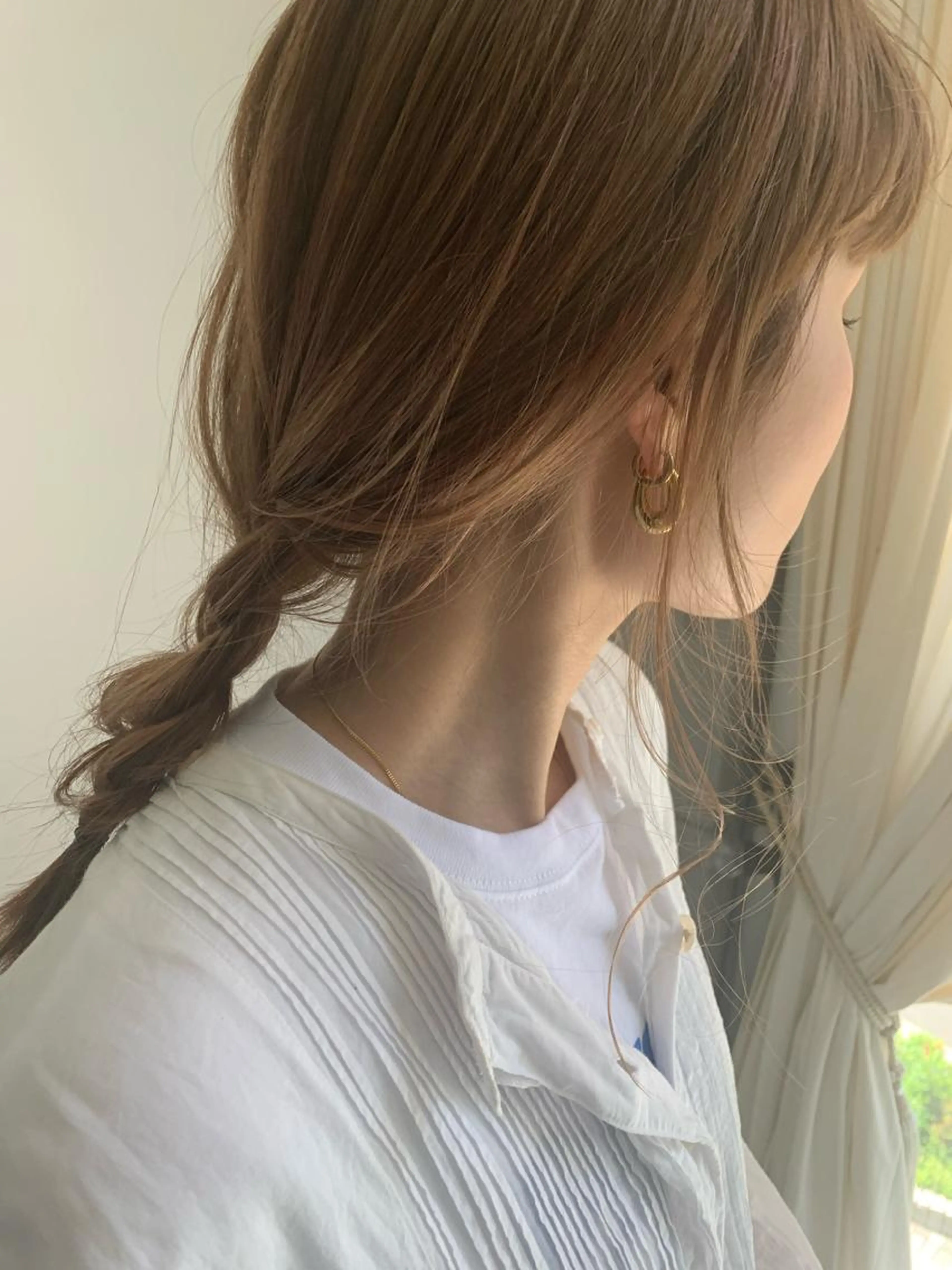 【ミニモ限定】夏おすすめ🎐ブリーチを使わないダブルカラー👩🏻‍🦰(透明感出しカラー) 胸下​〜​ロング料金+1100の写真