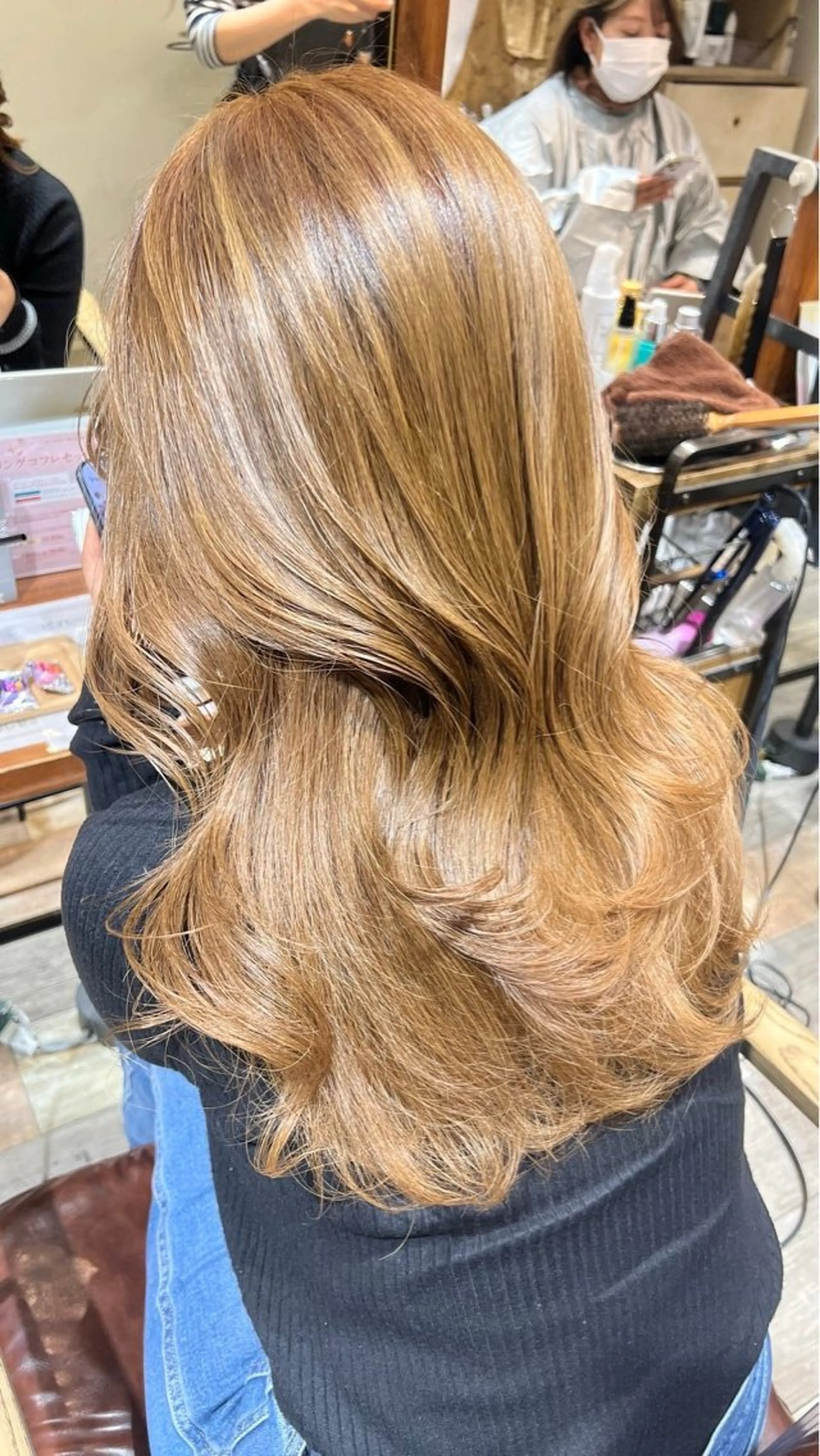 カラー ブリーチなし/髪質 改善/エクステ✨天夕のヘアスタイル