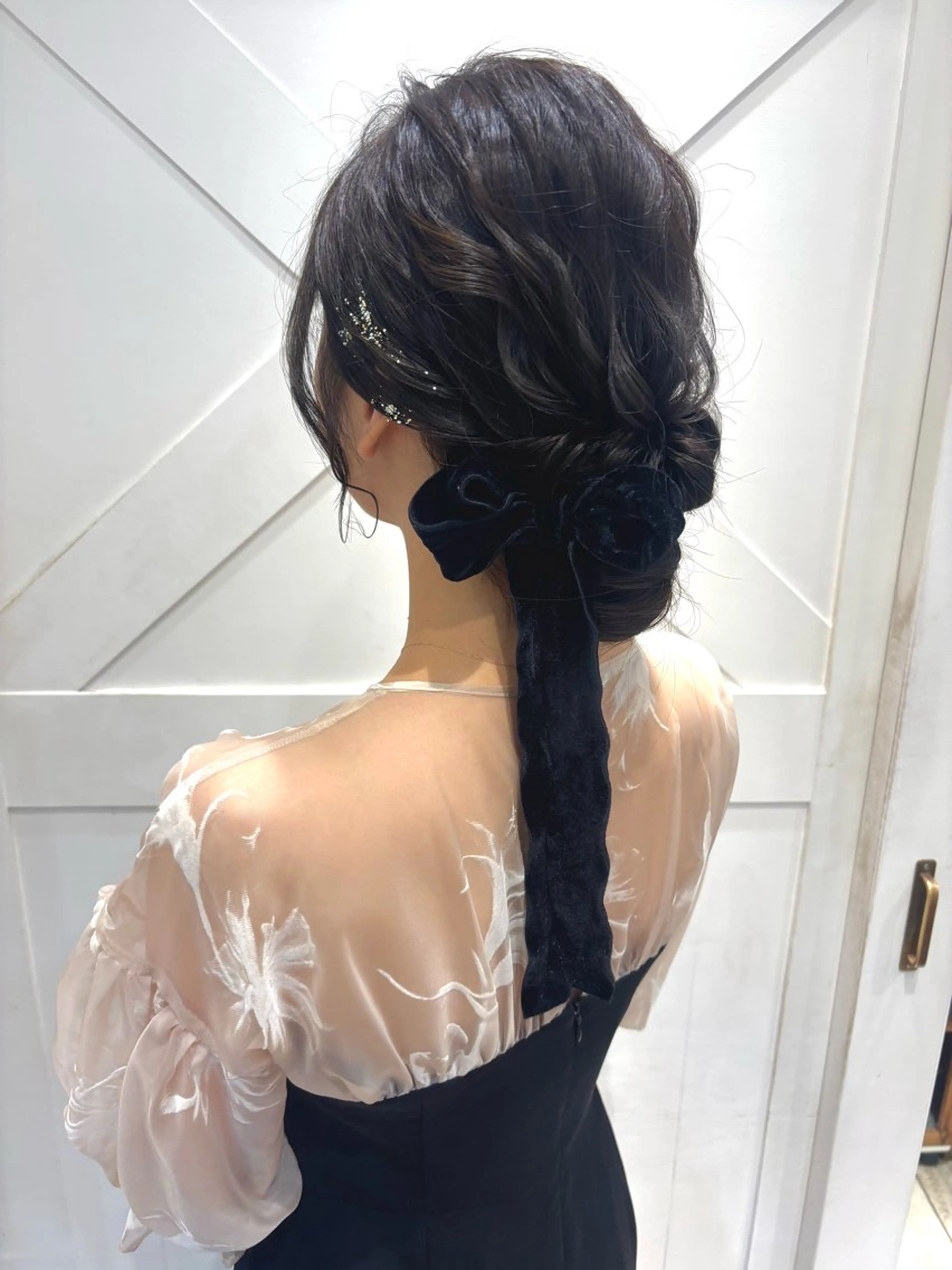 期間限定価格❗️ヘアアレンジ🎀+金箔orラメジェルプレゼント✨の写真