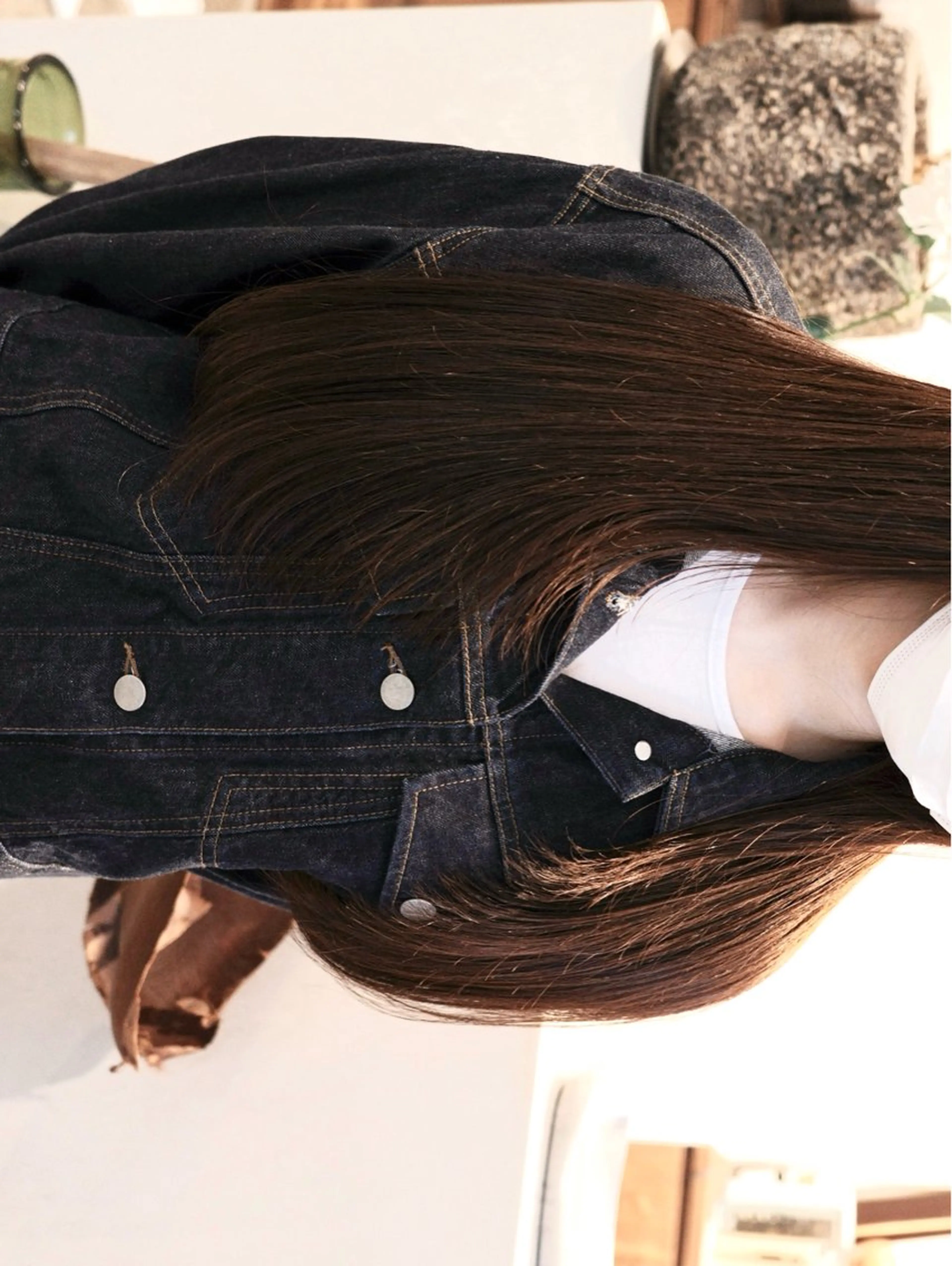 ロング レイヤーカット (𝐡)𝐰𝐢𝐦 𝐲𝐮𝐧𝐚のヘアスタイル