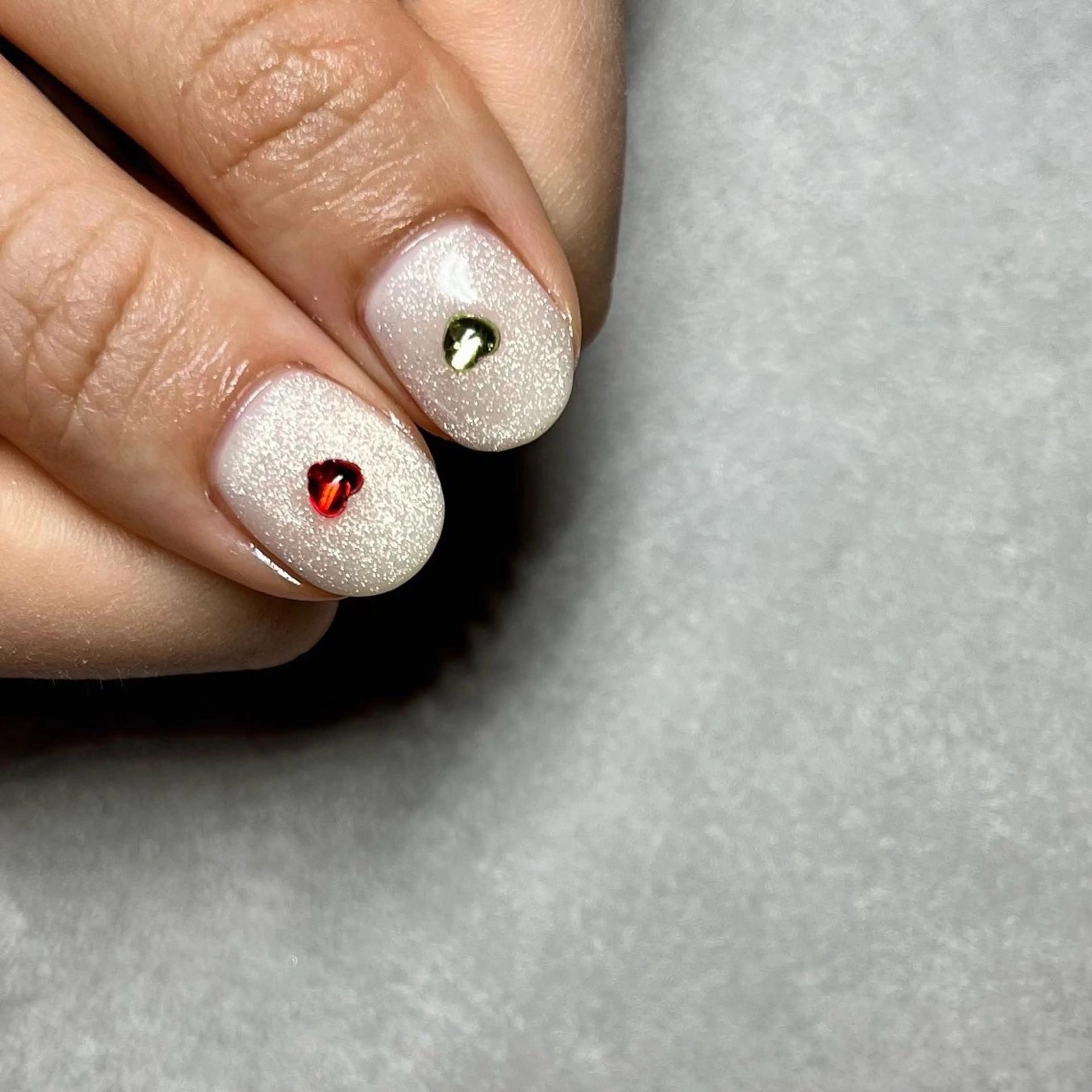 ネイル ハート マグネットネイル kupu所属・ネイルサロン kupuのネイルデザイン