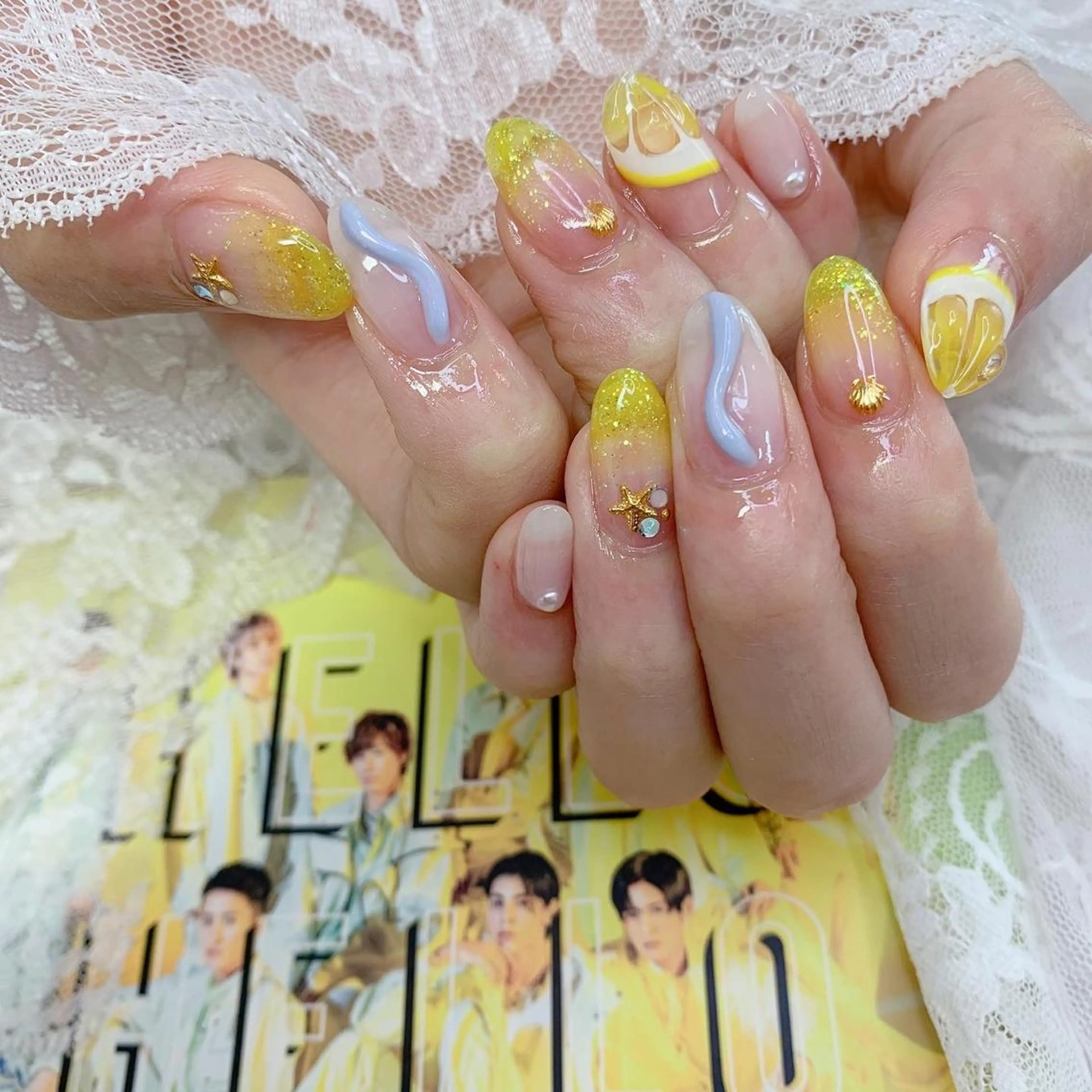 ネイル ハンドネイル La neige* yuki 🥯🍑のネイルデザイン