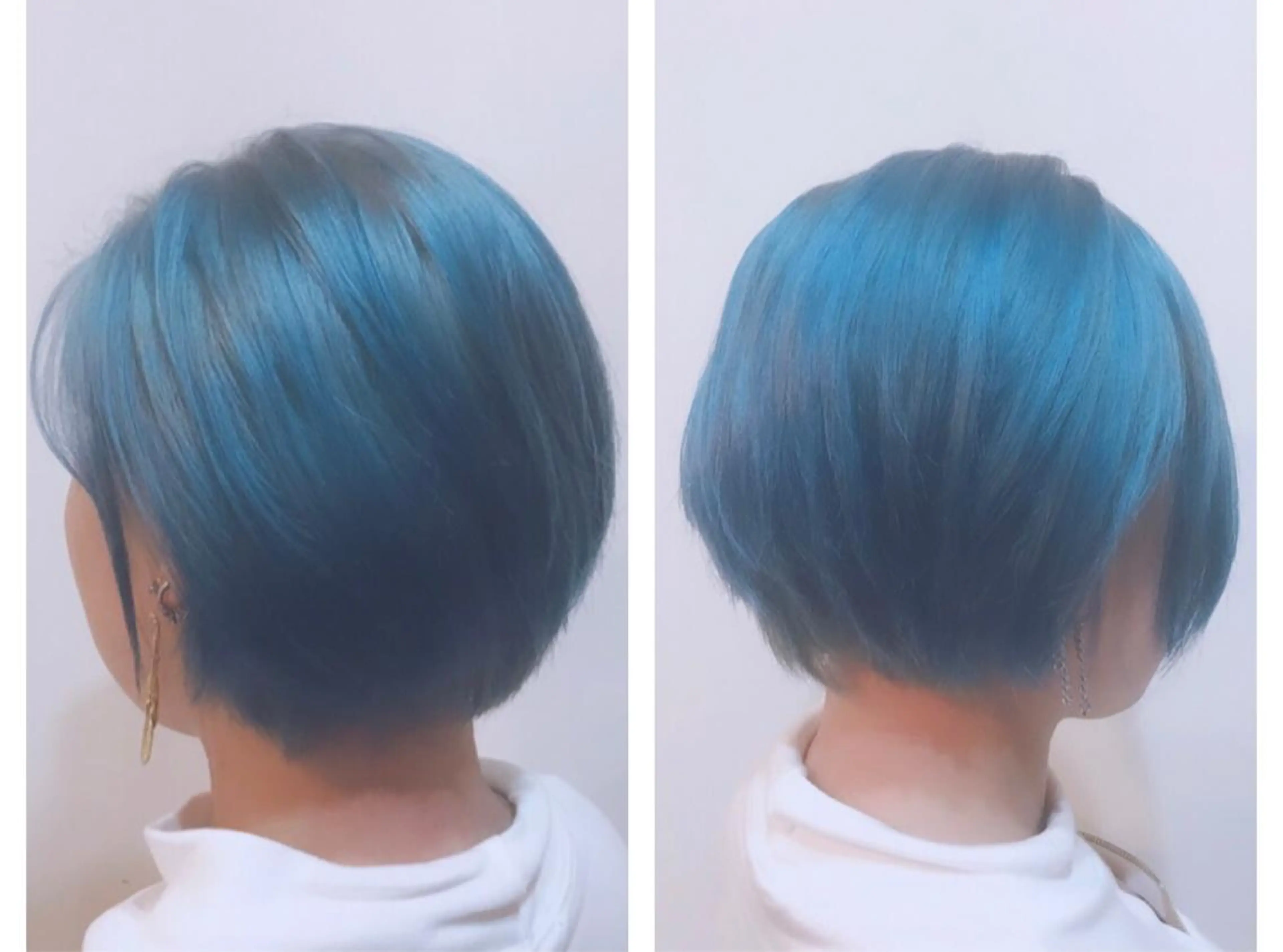 ショート カラー ヘアアレンジ ブルーカラー アイラッシュ/美容室 個室/瀬戸 一菜のヘアスタイル