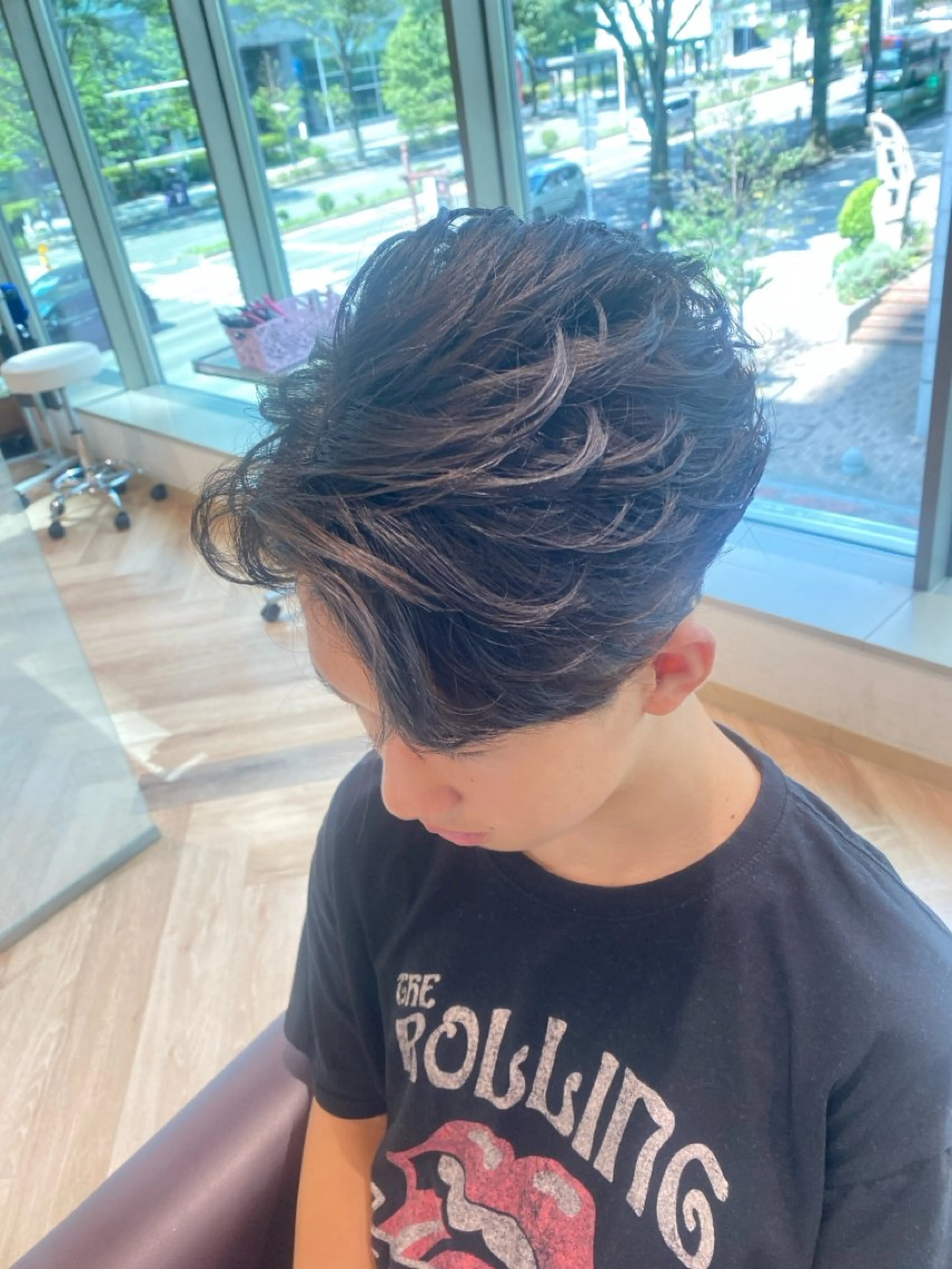 メンズ メンズ特化/フェザー /パーマ/伊勢元のヘアスタイル