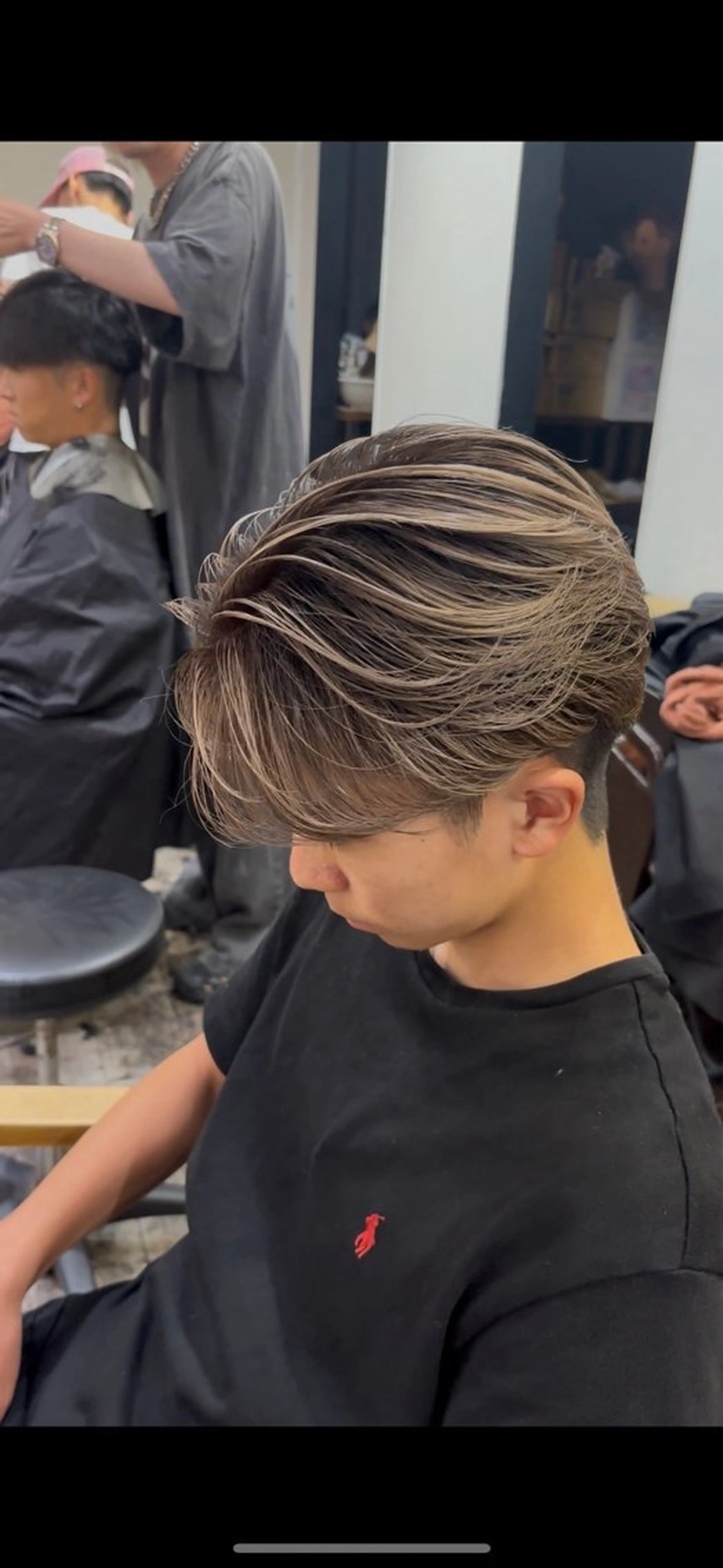 メンズ メンズバレイヤージュ カット ヘアカラー TWIST　WIND by CIEL所属・芝本 蓮のヘアスタイル