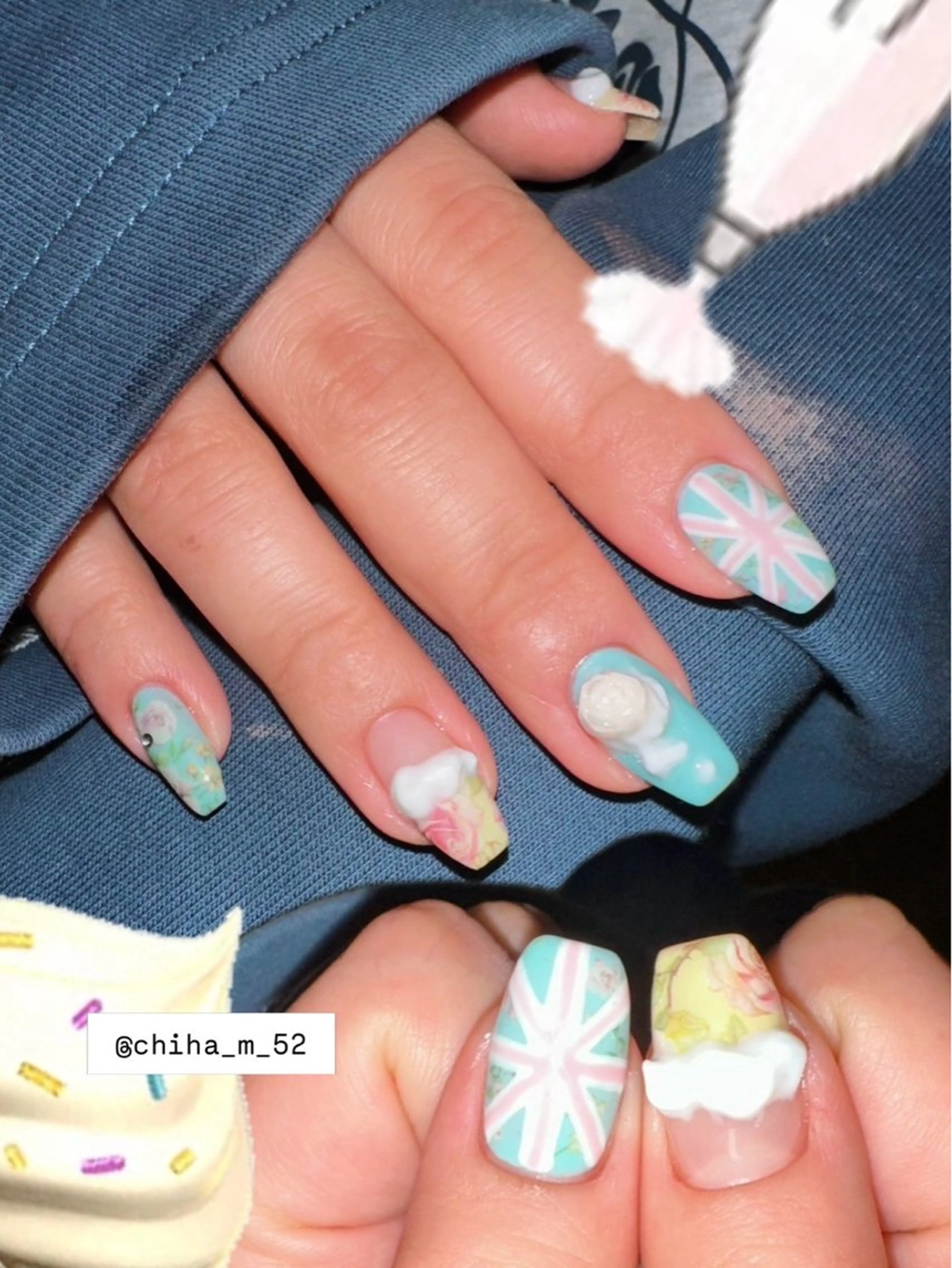 ネイル ガーリー ハンドネイル チハル ミチハタのネイルデザイン