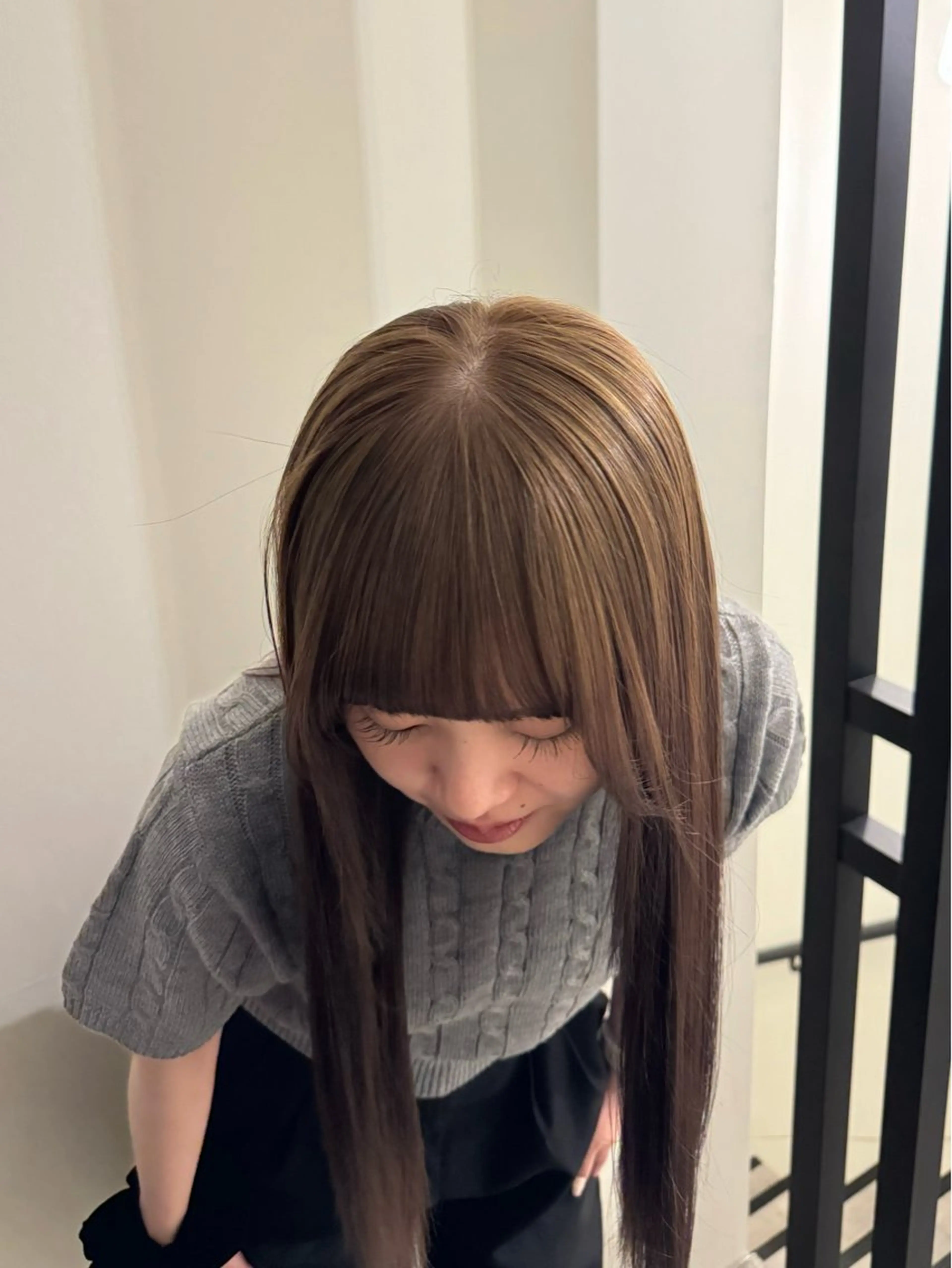 ロング カラー ヘアカラー 内沼 恵留菜のヘアスタイル