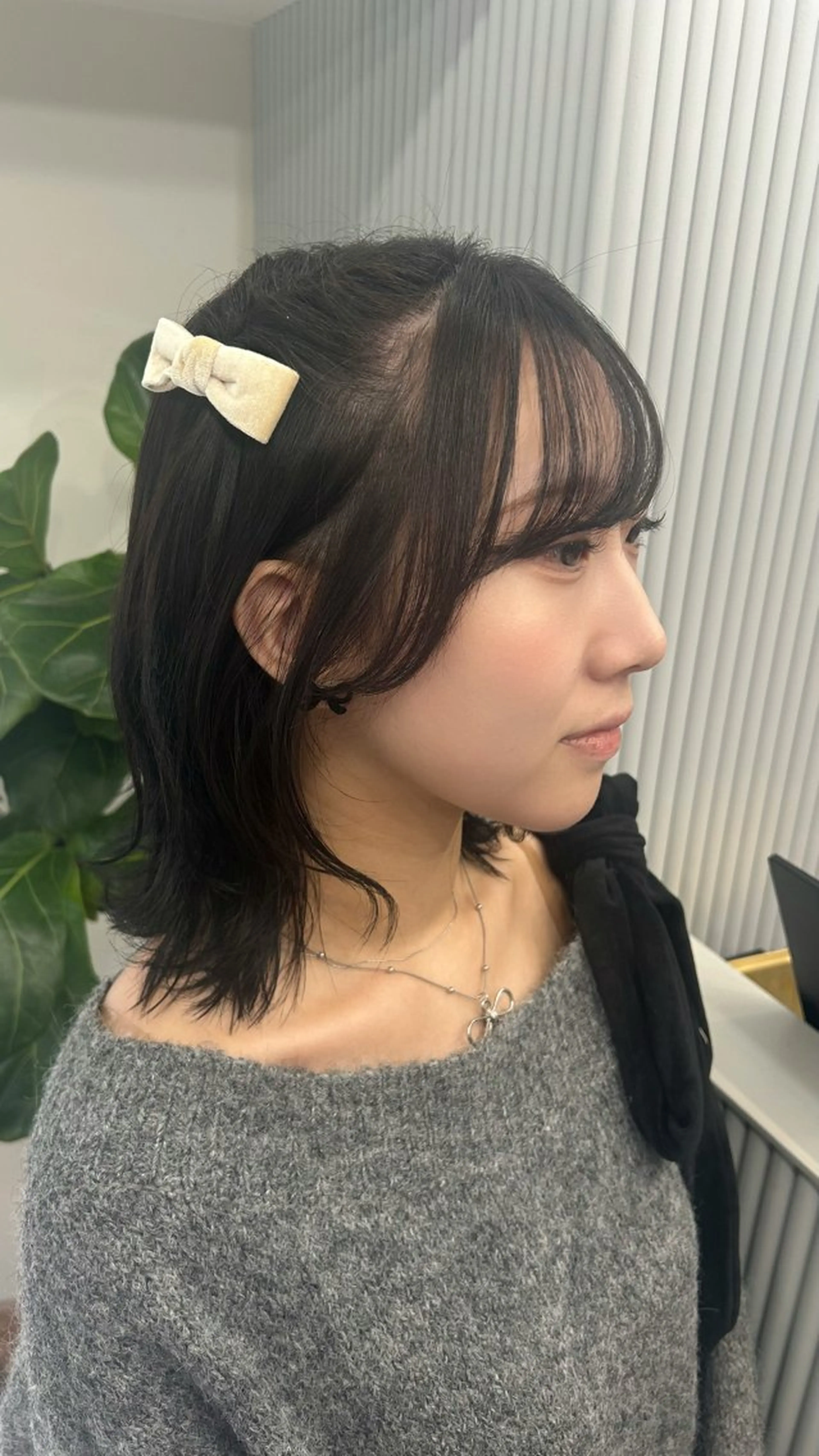 ミディアム デート ヘアカラー トリートメント LOE所属・LOE Yuuka/42🩵のヘアスタイル