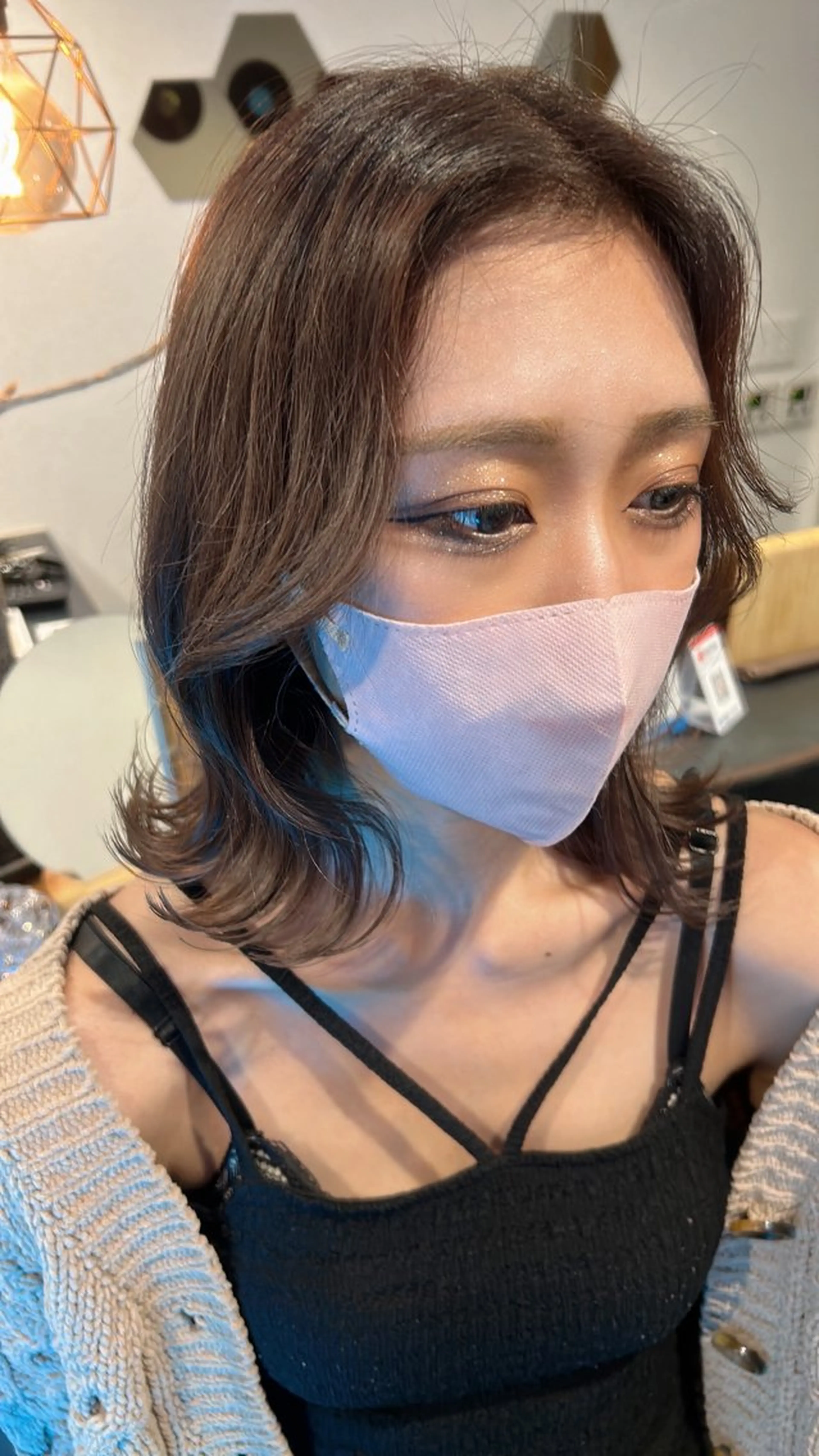 ミディアム カラー カット ヘアカラー トリートメント Yo ／ ulu.のヘアスタイル