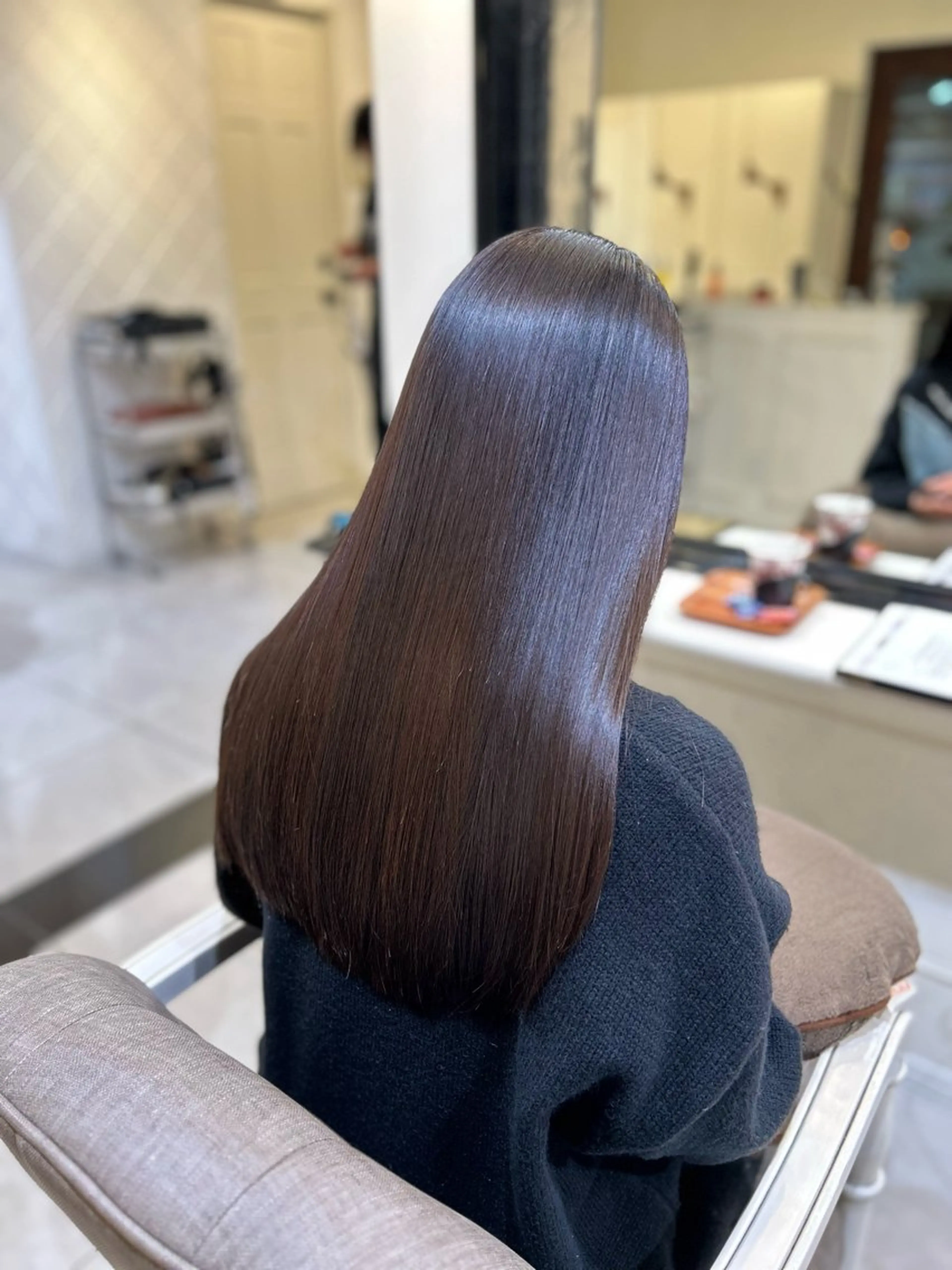 ロング 岡 龍太郎のヘアスタイル