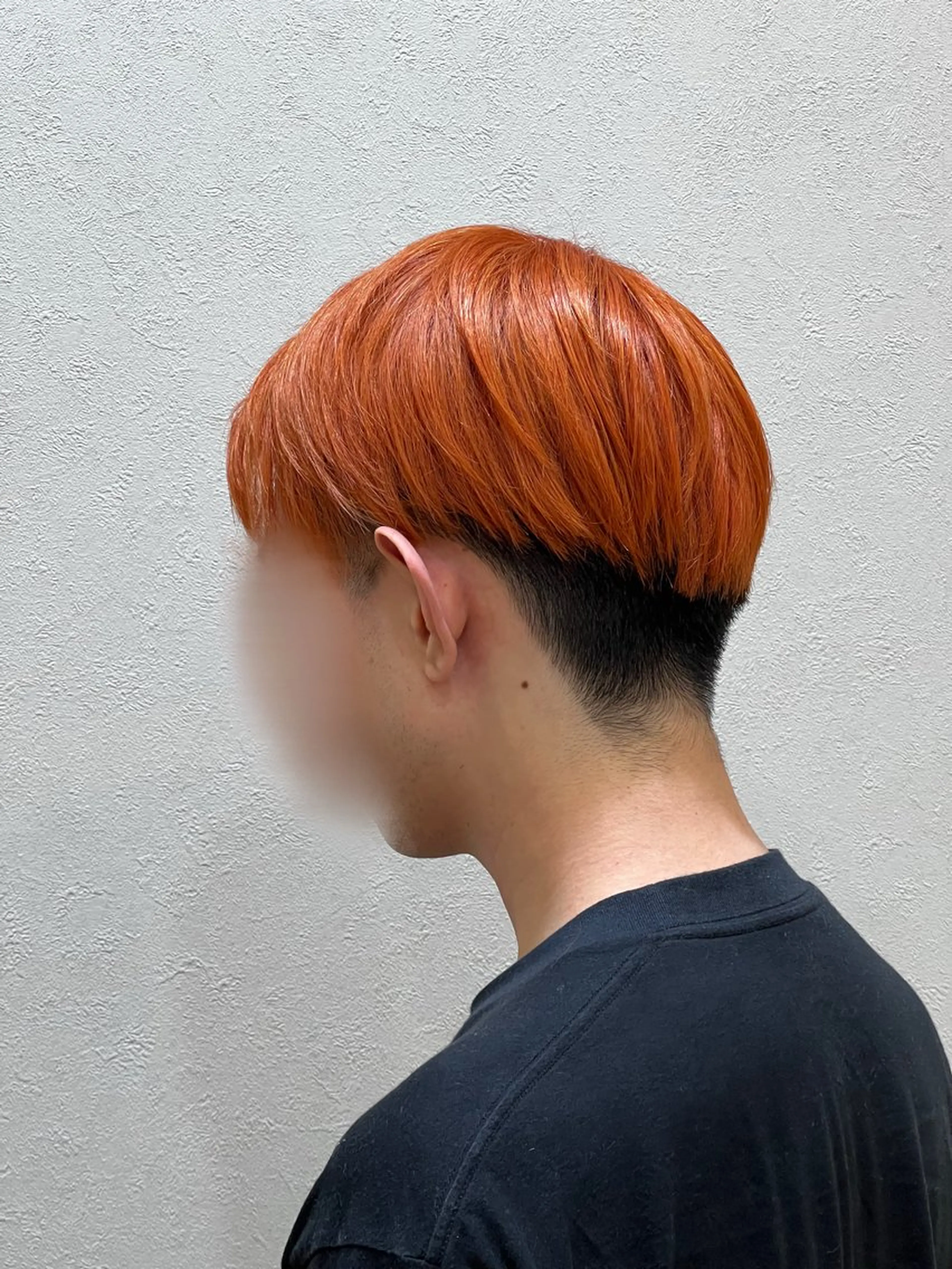 カラー メンズ オレンジ カット ヘアカラー トリートメント 山口 玖瑠美のヘアスタイル