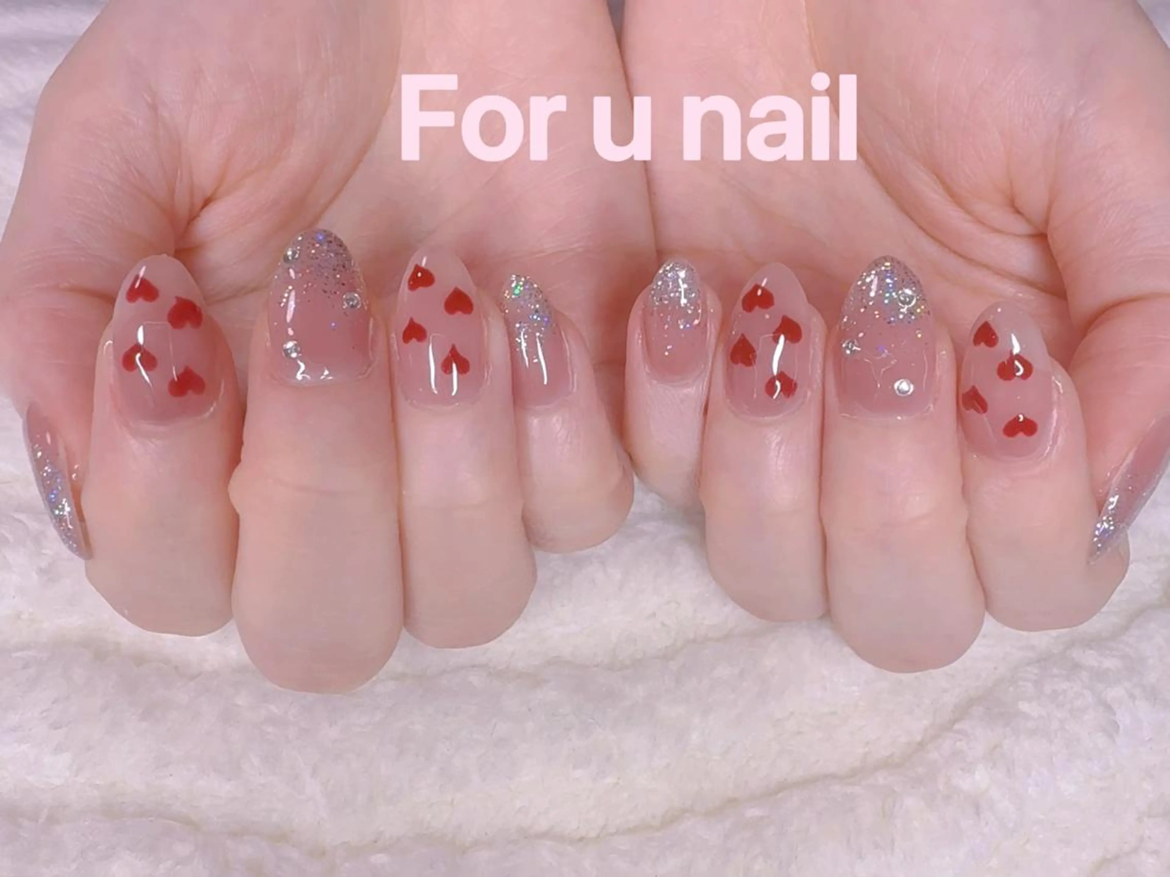 ネイル 成人式 韓国ネイル オフィスネイル For U nail スカルプ専門店のネイルデザイン