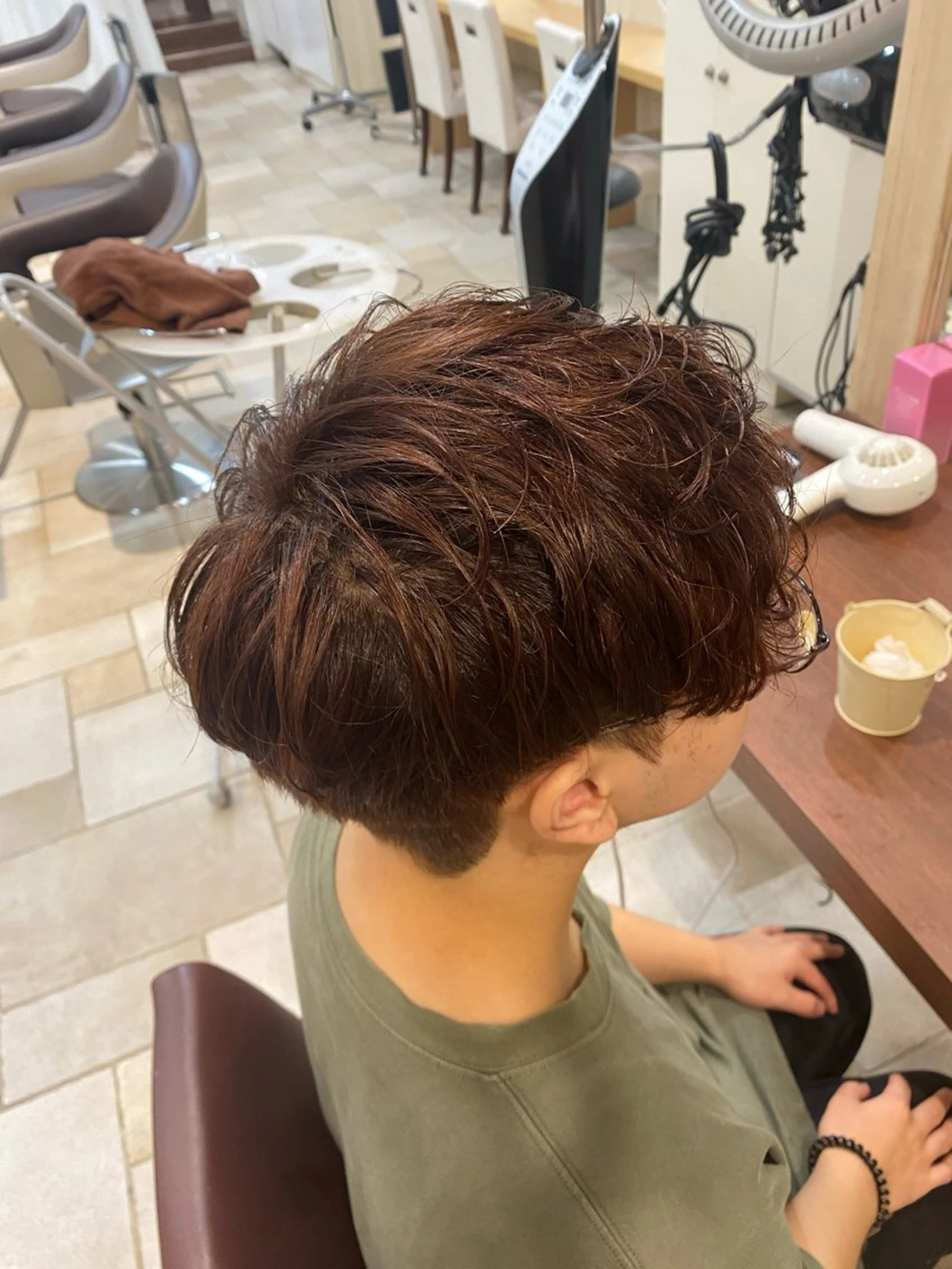 ミディアム パーマ カット パーマ 髪質改善/美髪矯正 🫧山本勇輝🫧のヘアスタイル