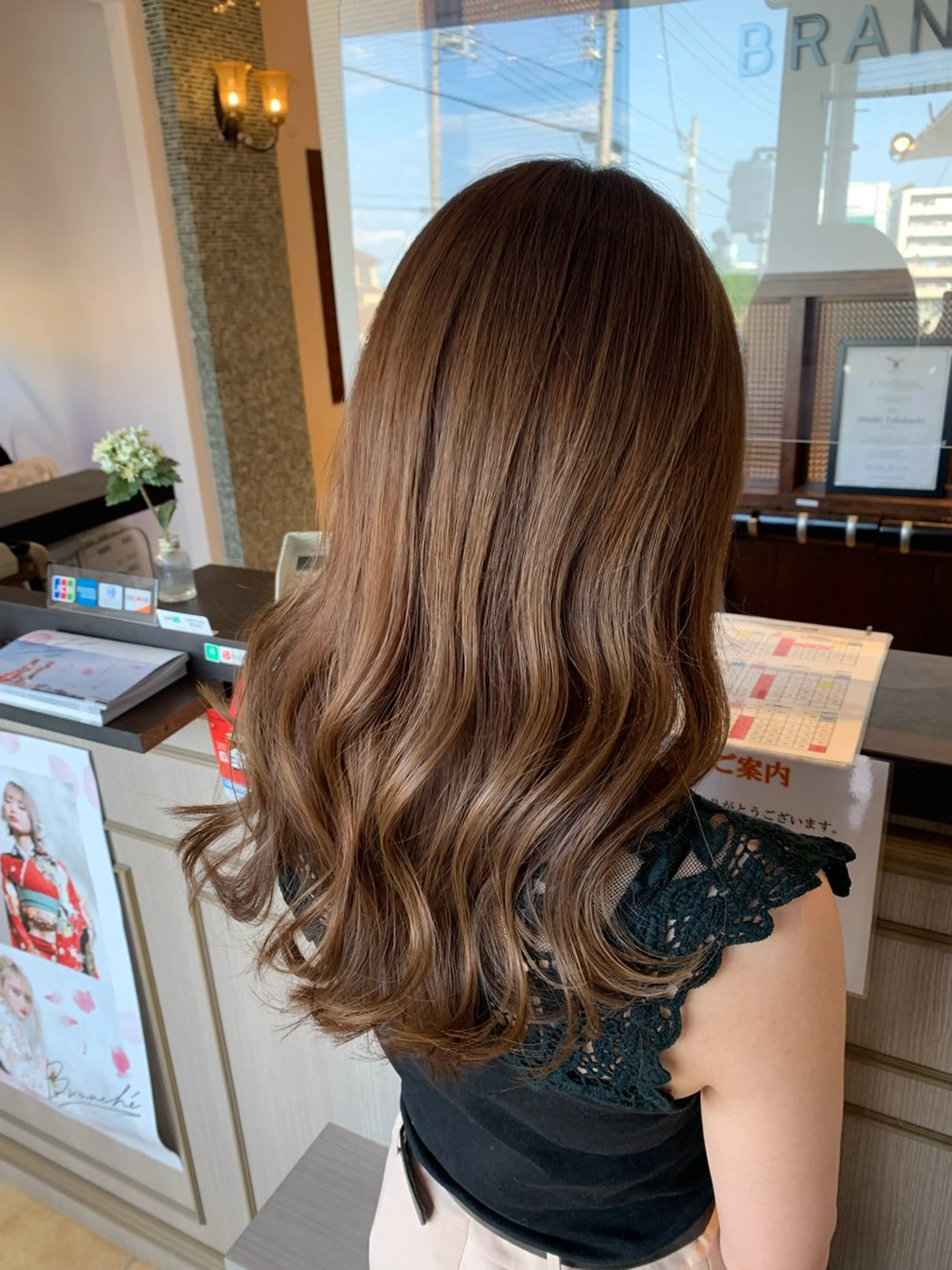 ミディアム カラー 林 修平のヘアスタイル