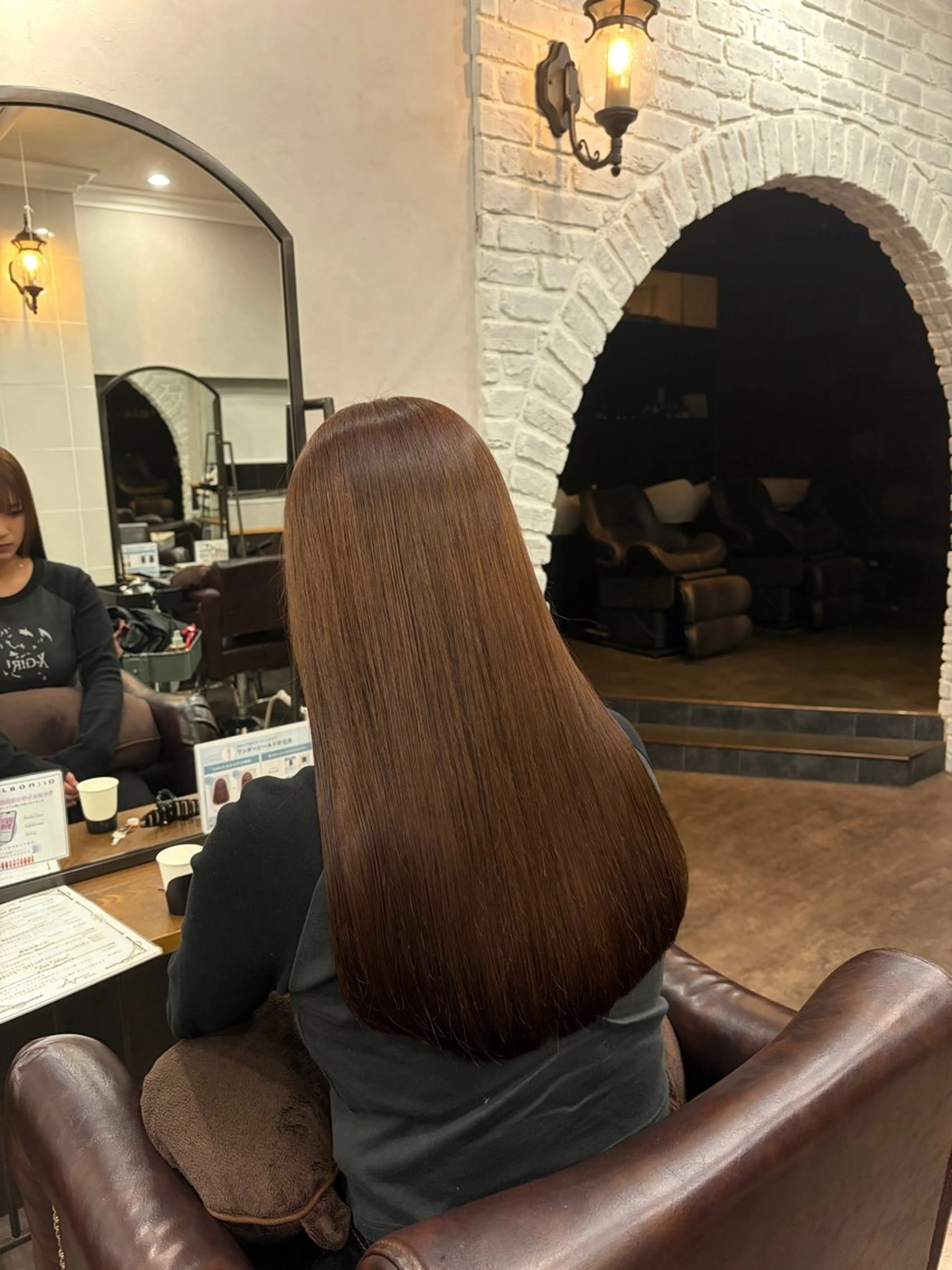 カラー ブラウンカラー ダブルカラー ヘアカラー Mejia Riseのヘアスタイル