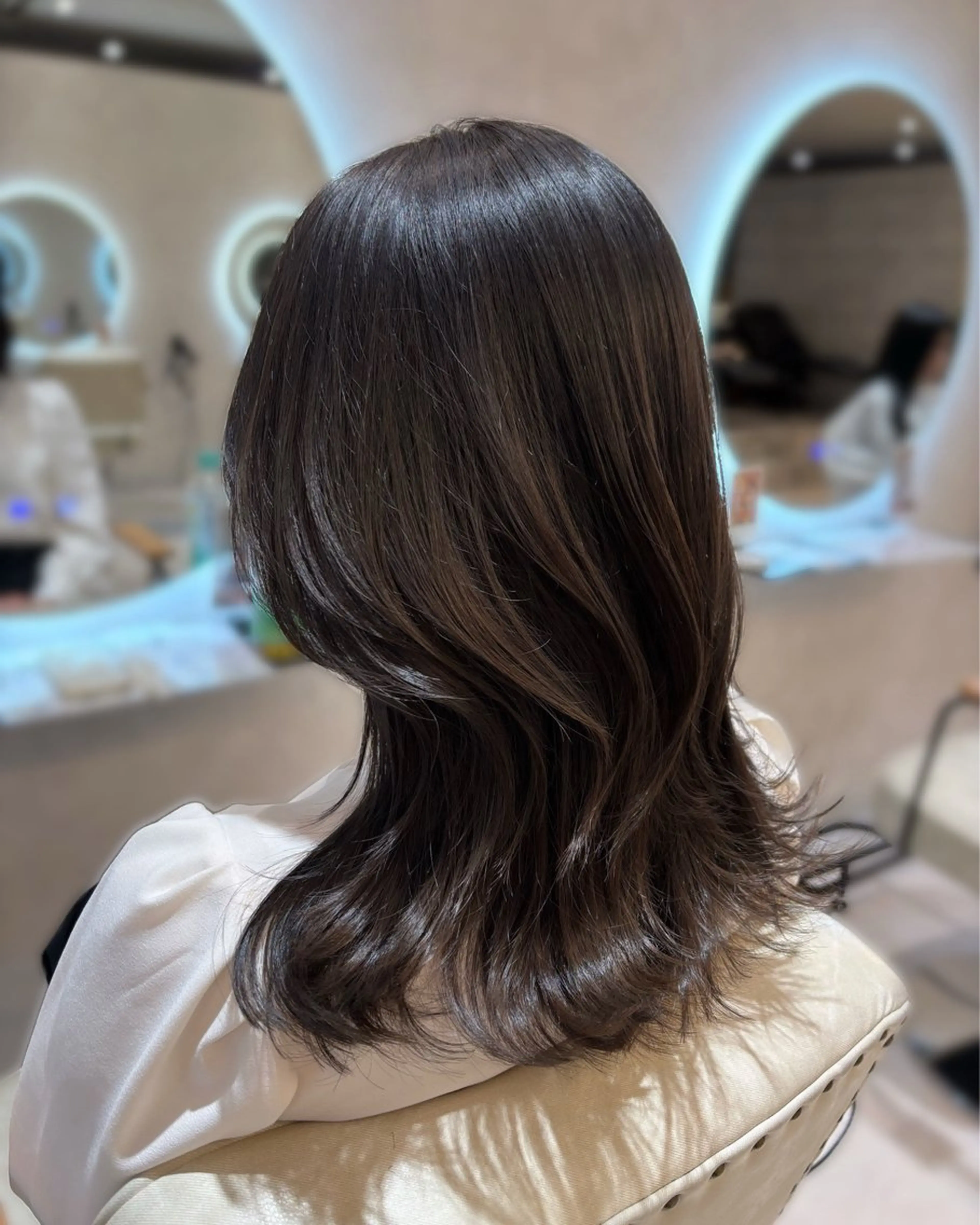 セミロング カット ヘアカラー トリートメント 髪質改善支持率 NO.1/韓国風💎のヘアスタイル