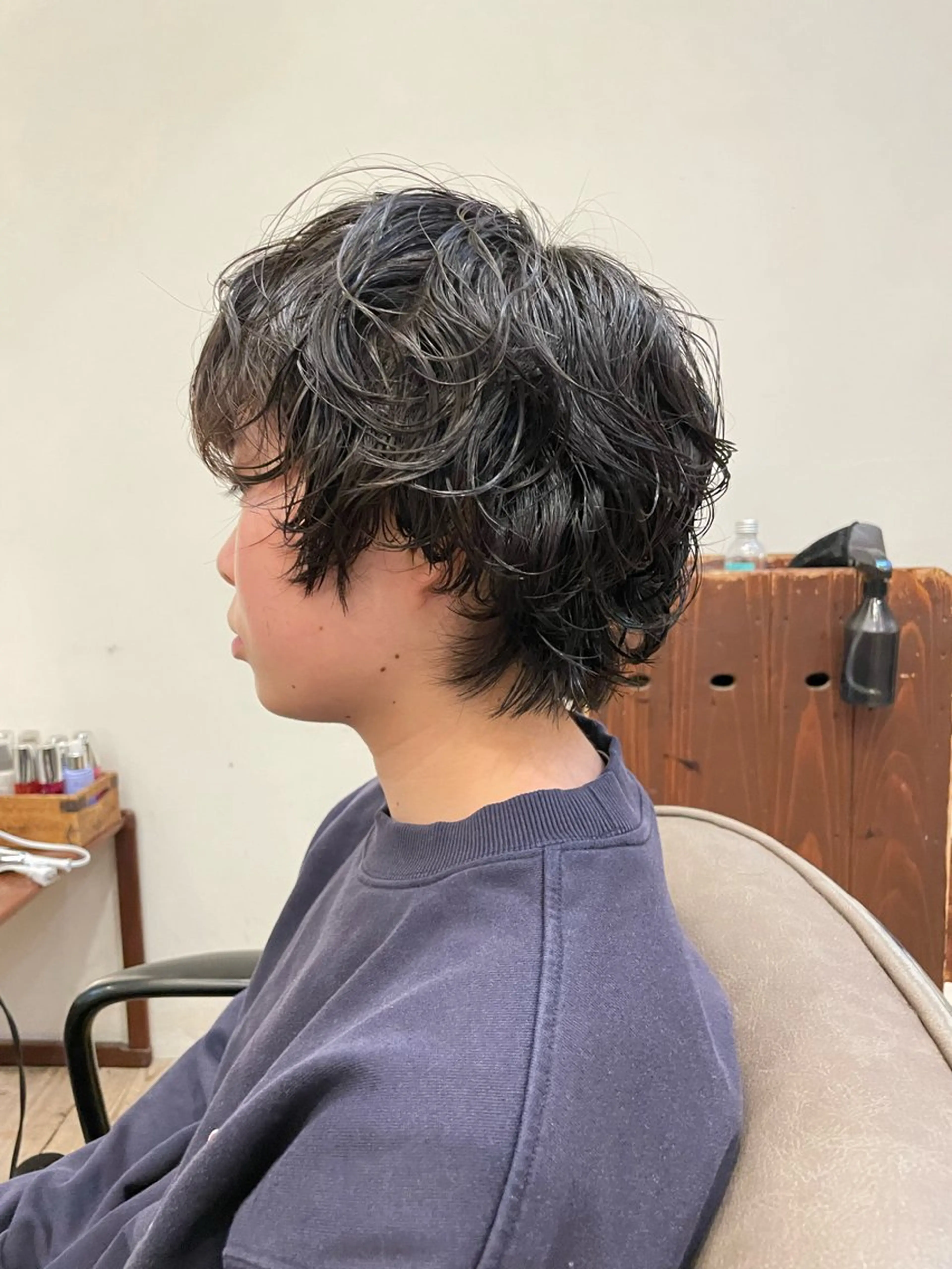 ショート 🍁ロングパーマ.ニ ュアンス🍁陸来のヘアスタイル