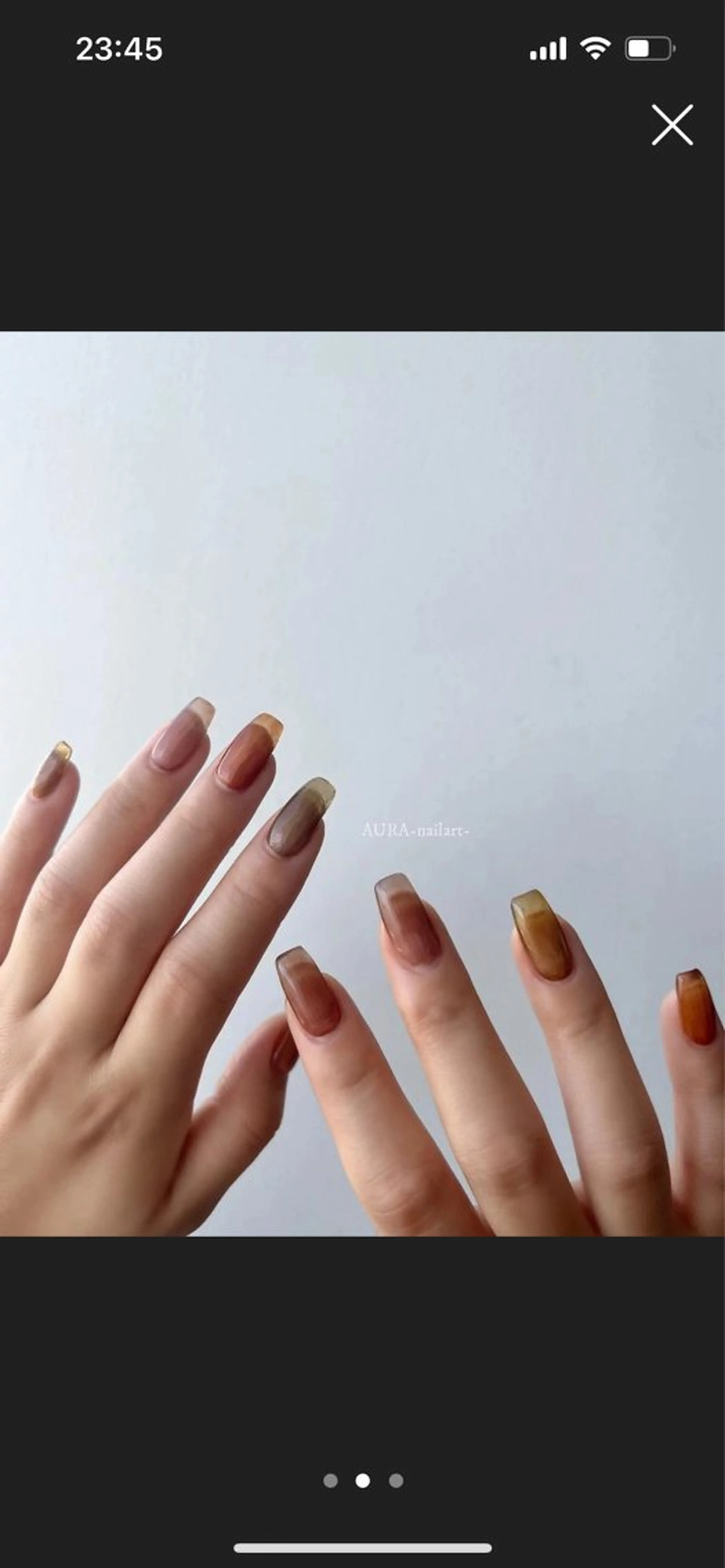 ネイル ハンドネイル AURA nailartのネイルデザイン