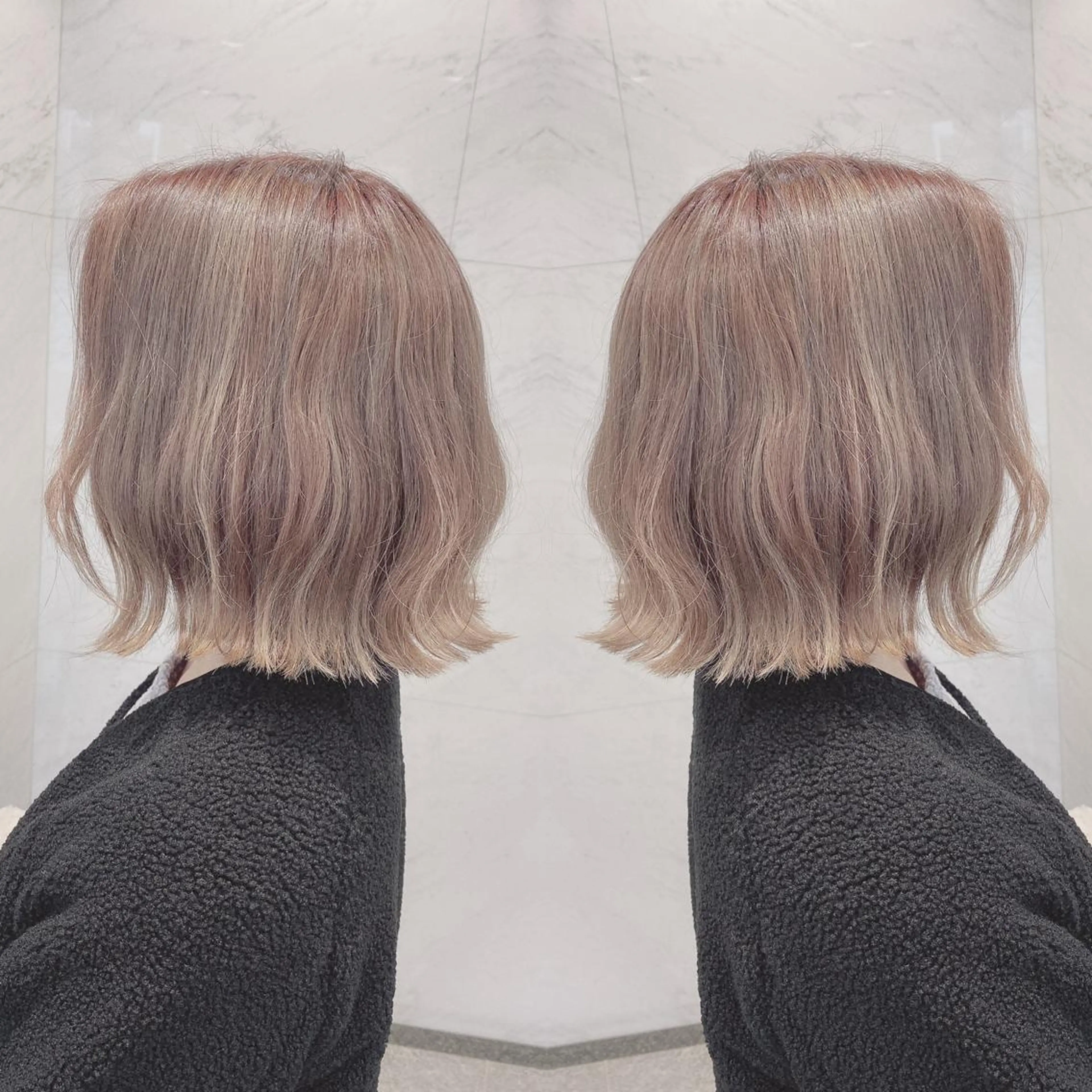 ミディアム カラー ヘアカラー cecil hair所属・重政 和樹のヘアスタイル